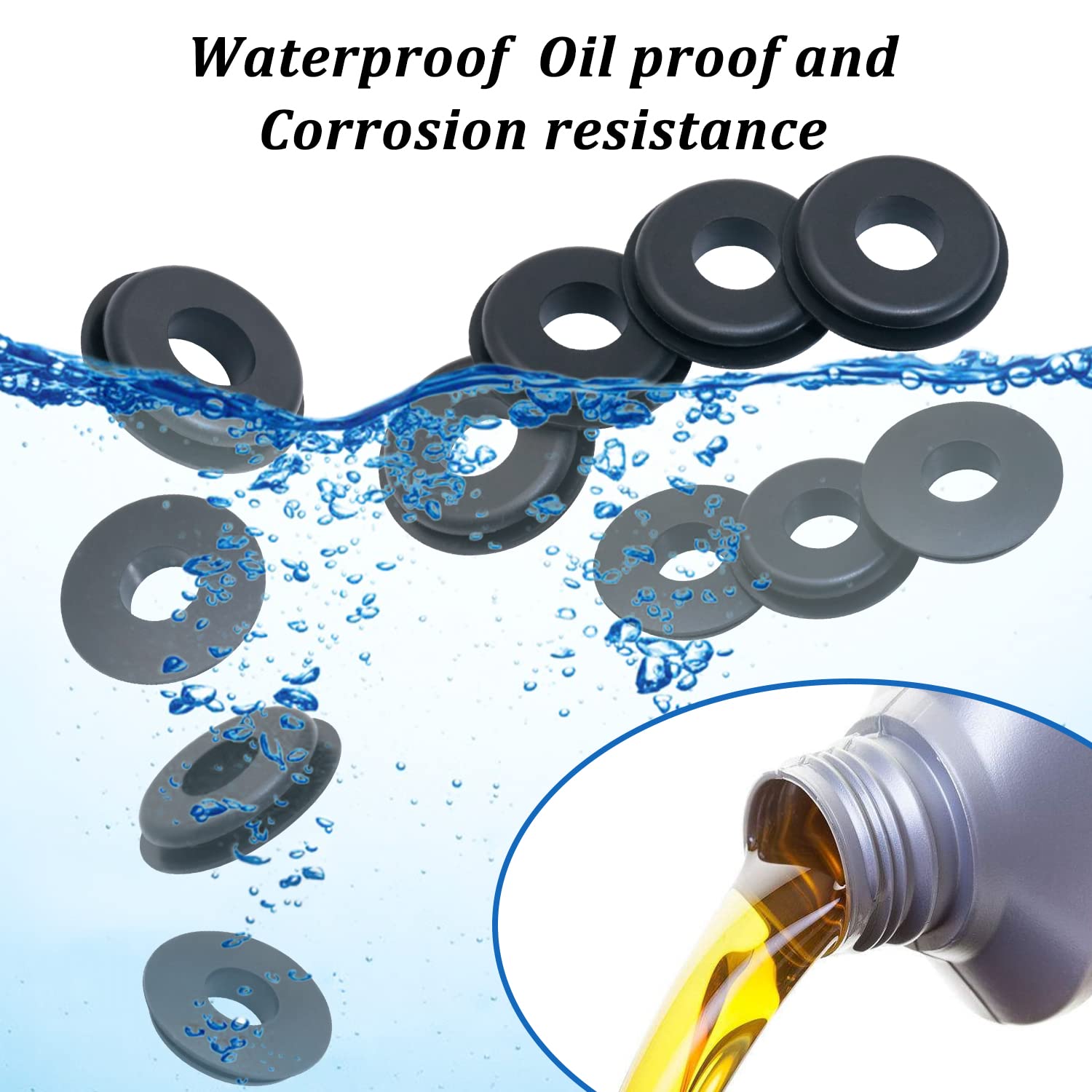 Cheemuii Glad Hands Set 20Pcs Glad Hand Seals Universal Gladhand Aluminum Emergency Air Hose Brake Coupling Service Handshake Se