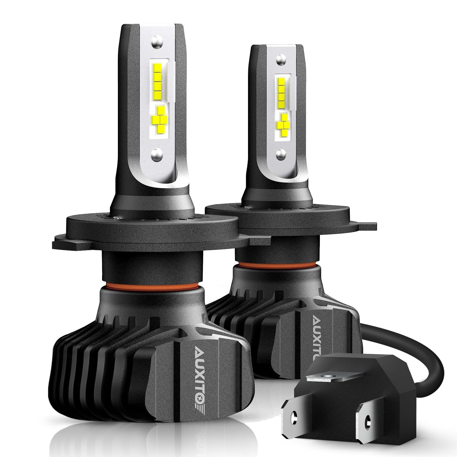 Auxito H4 Bulbs Fog Lamp Replacement Hb2 9003 Dual Lights, 400% Brighter, Canbus Ready, Powersports Accessory, Pack Of 2