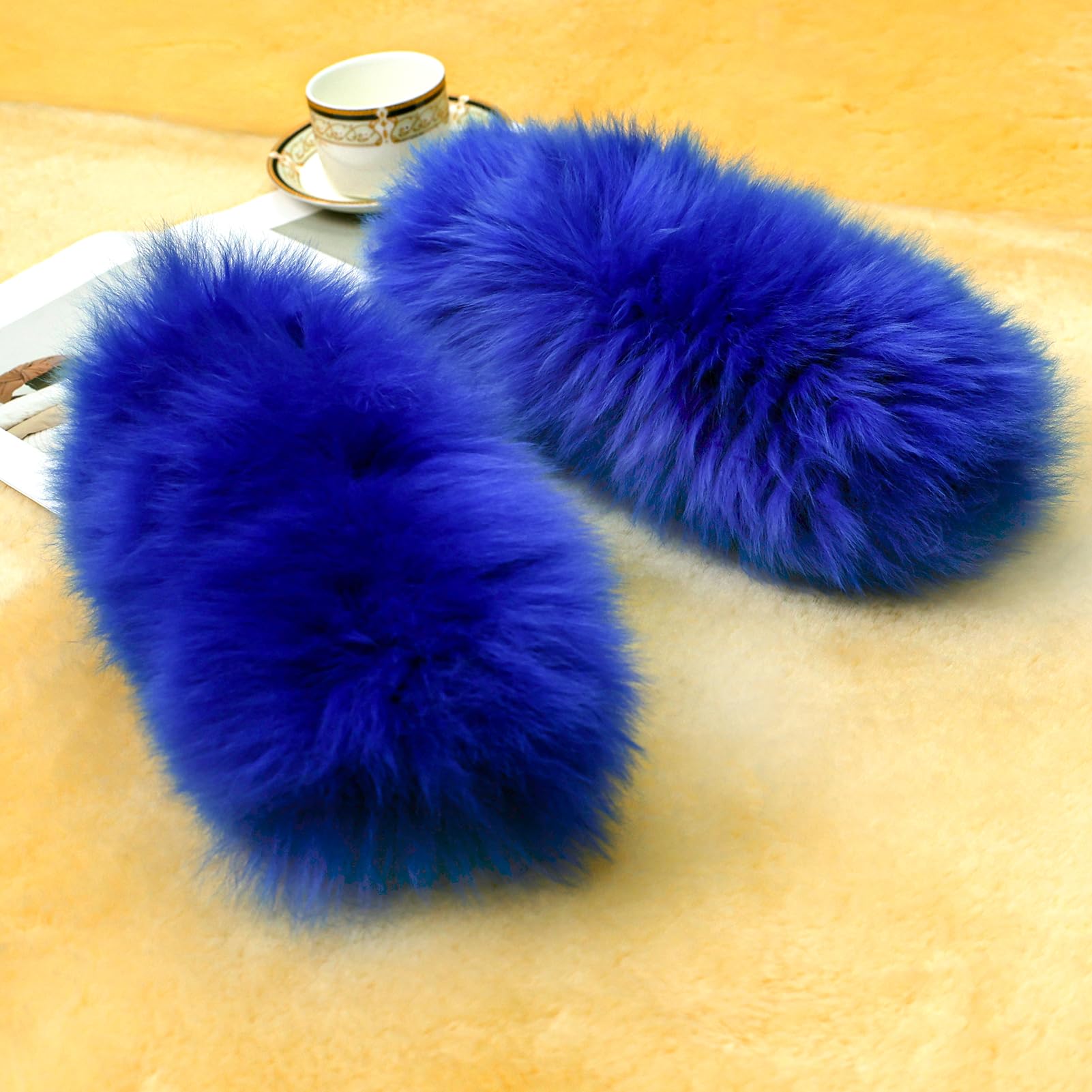 Ogland Long Wool Fuzzy Sheepskin Seat Belt Covers, Fluffy Wool Seatbelt Pads Covers For Universal Car Pet Adults Kids Women,2 Pa