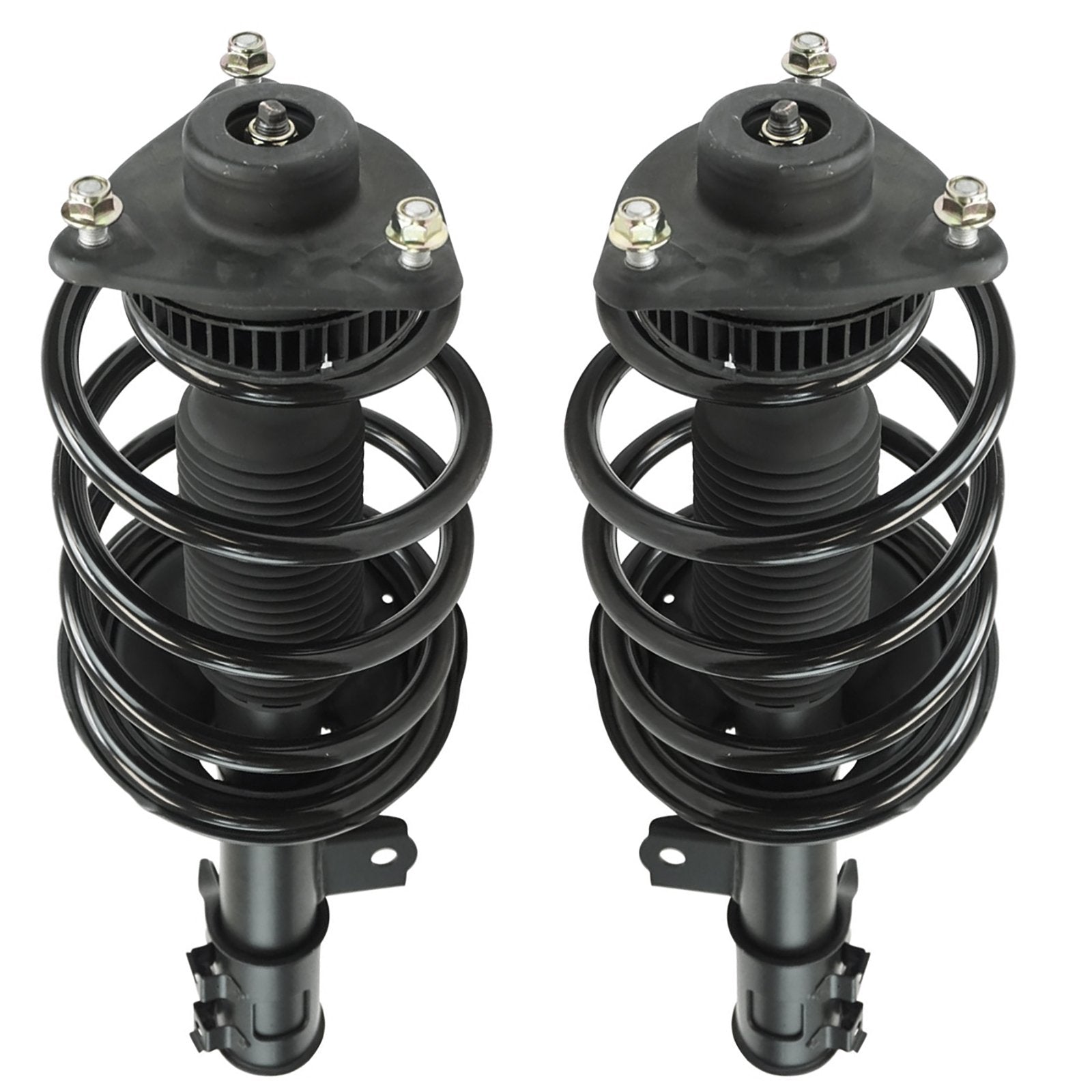 Trq Front Strut & Coil Spring Assembly Set Driver & Passenger Sides Compatible With 10-13 Kia Forte Forte Koup