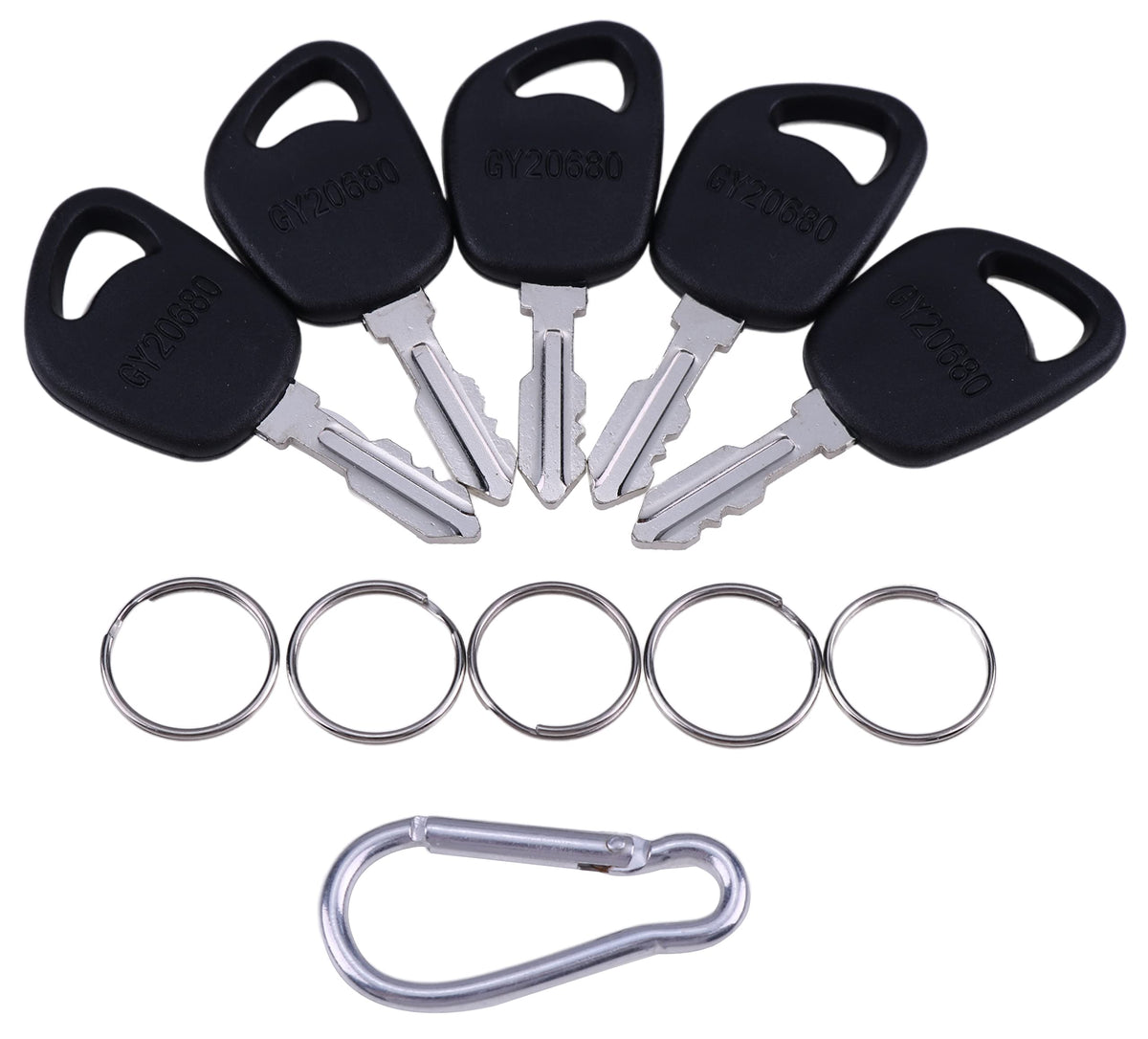 Jeenda (5) Ignition Keys Gy20680 Lva17264 Compatible With John Deere 100 La Lt Sst X Series 1026R L100 L110 L108 L111 L118 L120 