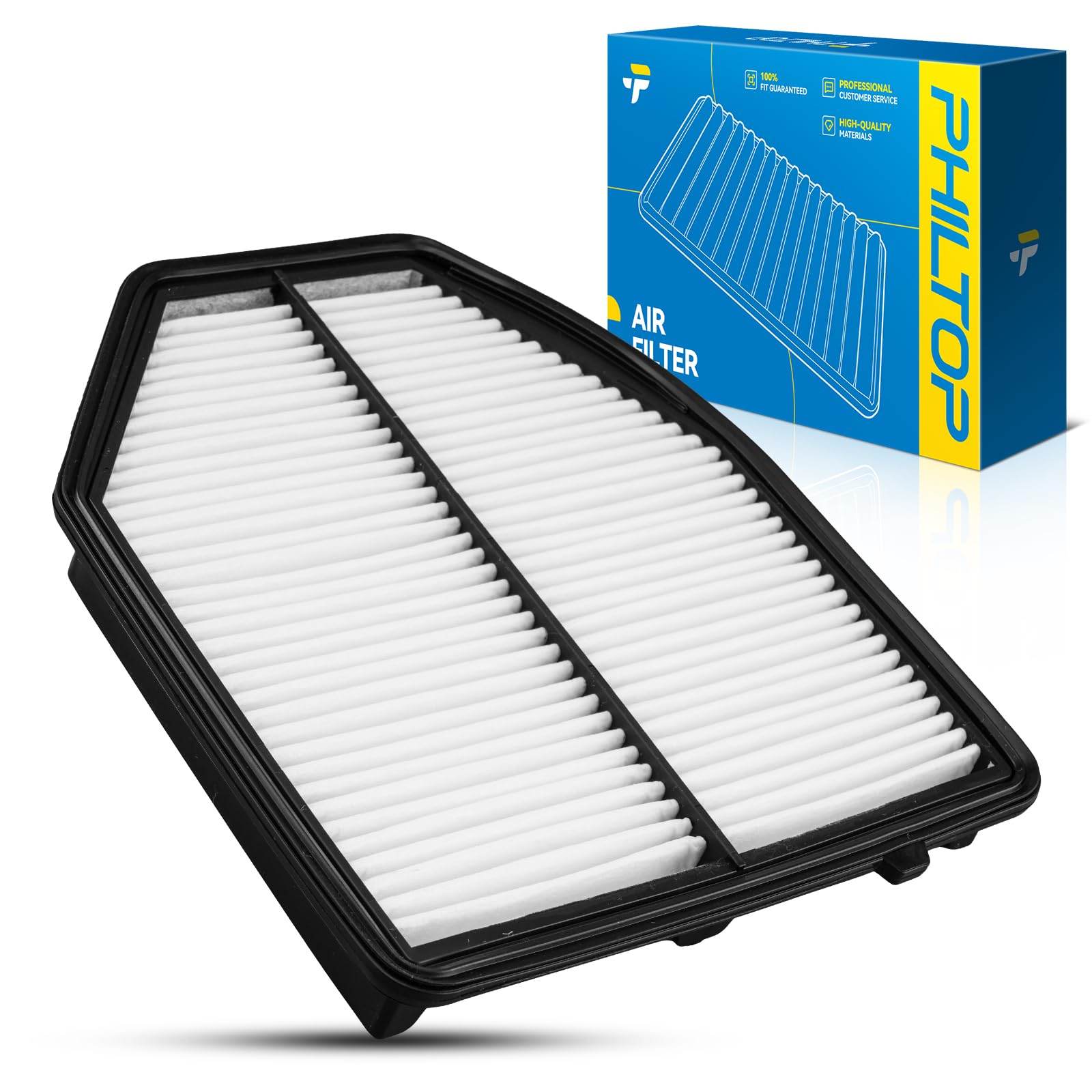 PHILTOP Engine air filter CA12089 Replacement for 2016-2022 Acura ILX 2.4L, Rigid Panel