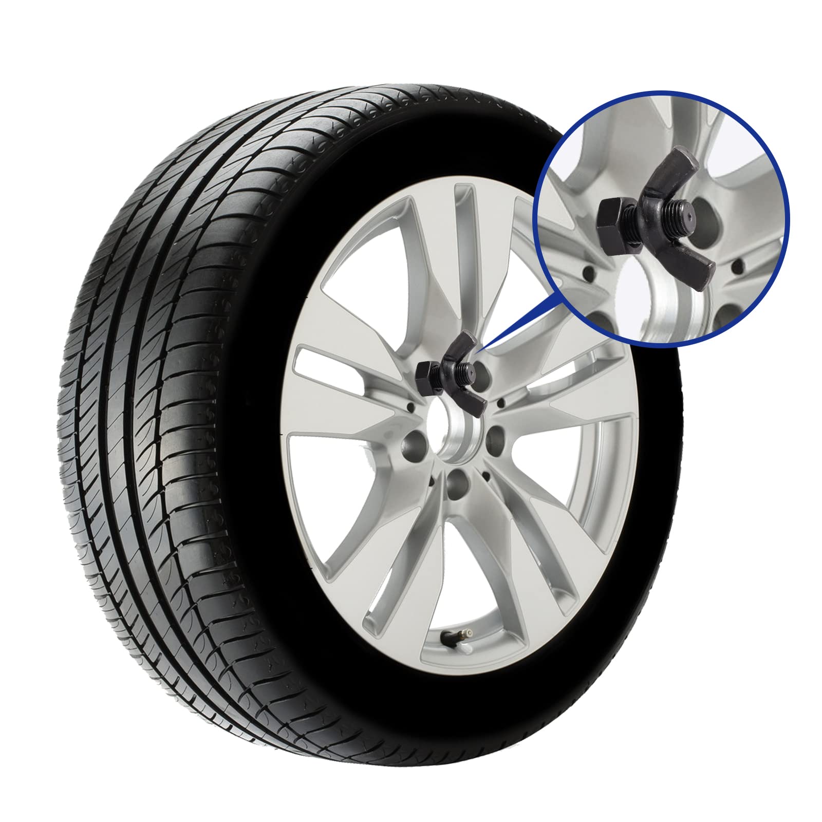 SALUINOKI E-Track Spare Tire Mount Etrack Accessories for Garages 2 Pack