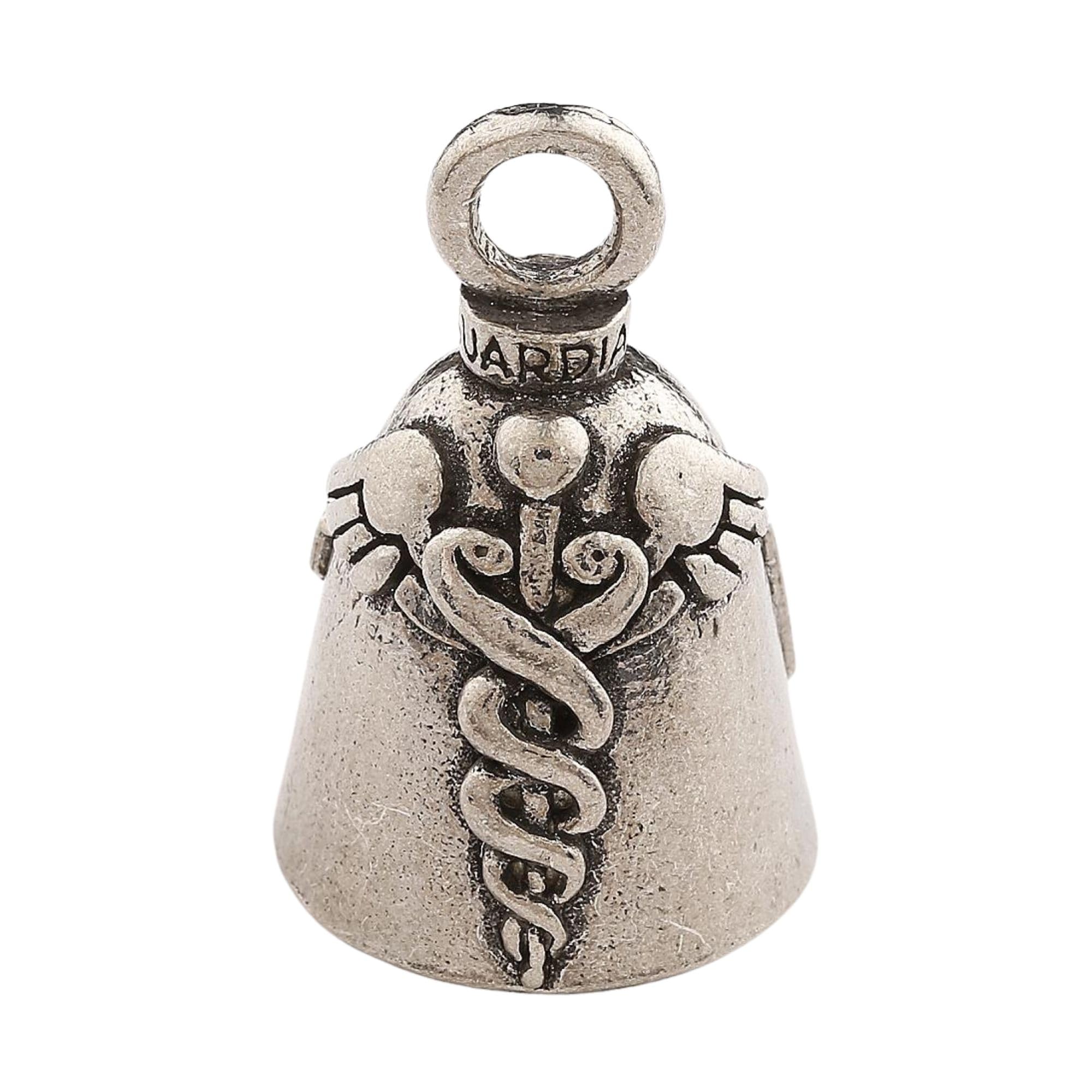 Guardian Bell Emt Good Luck Bell W/Keyring & Black Velvet Gift Bag | Motorcycle Bell | Lead-Free Pewter | Good Luck Gift To Frie