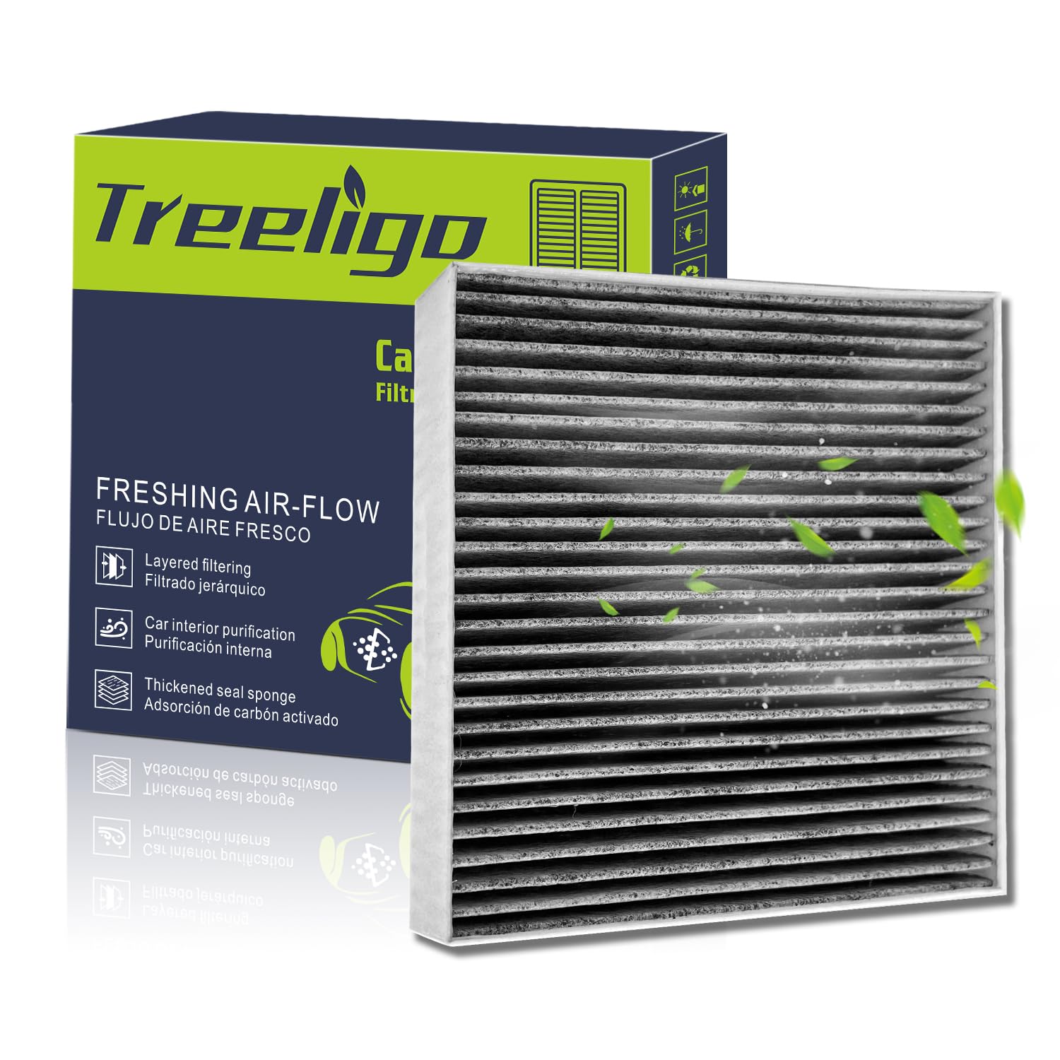 Treeligo Cf10729 Cabin Air Filter Compatible With Ram 1500 2500 3500,For Dodge Journey Avenger Caliber,For Jeep Compass Patriot,