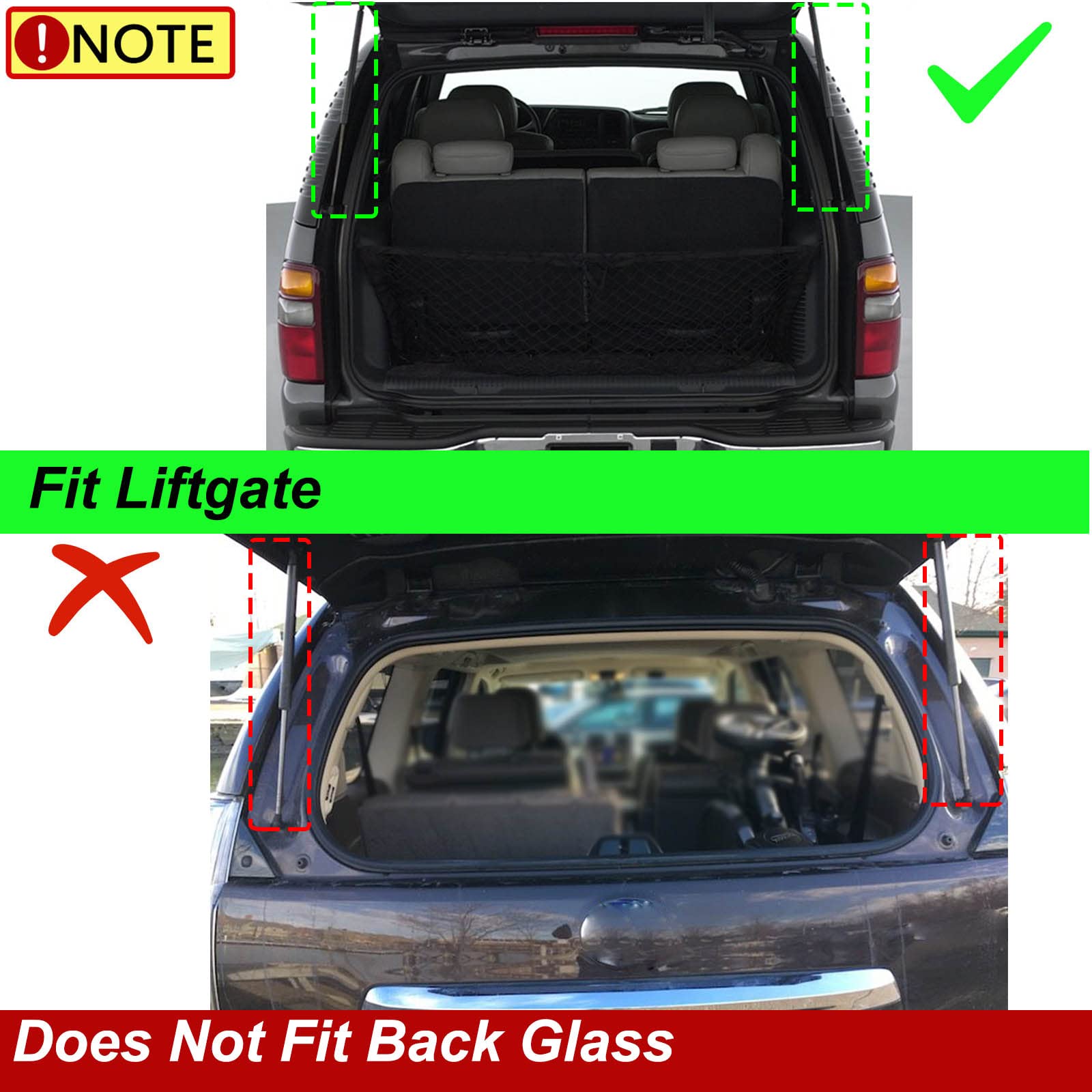 Set Of 2 Rear Tailgate 4557 Lift Support Struts Gas Spring Shock Replacement For Chevrolet Tahoe Suburban Gmc Yukon Cadillac 199