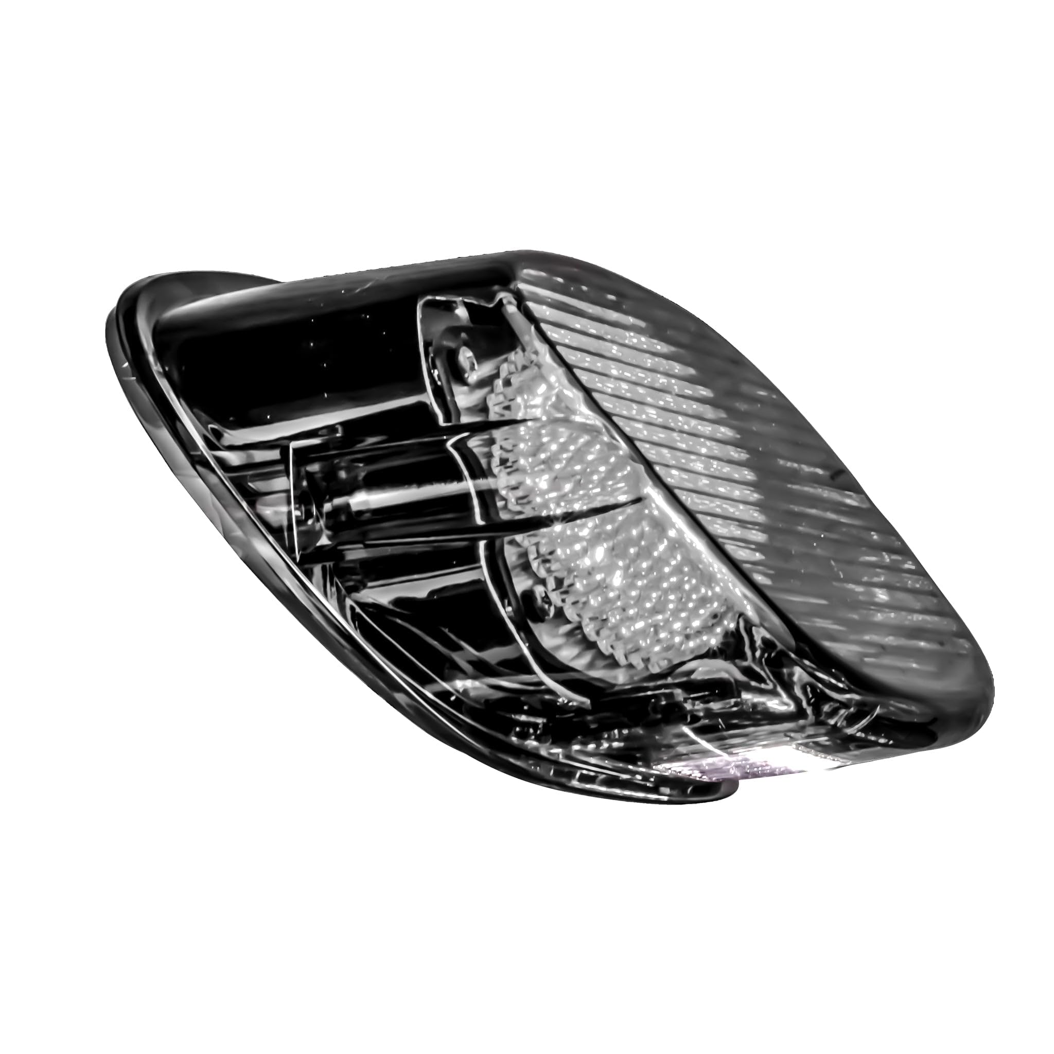 Eagle Lights Strobing LED Brake Light for Harley Davidson - Smoked with Bottom License Plate Window, Durable ABS Material