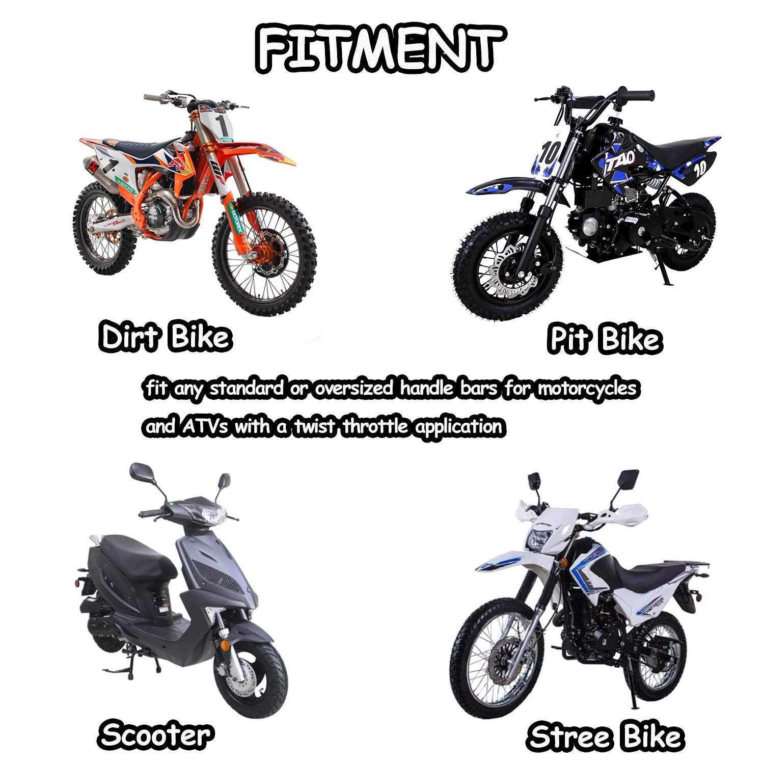 Motorcycle Grips Dirt Bike Grips Pillow Top Grip Mx Grips Universal Handle Grips For Kx60 Kx65 Kx80 Kx85 Kx100 Kx125 Kx250 Kx250F Kx250R Kx300 Kx400 Kx420 Kx450 Kx450F Kx500 Klx110 Klx125 Green