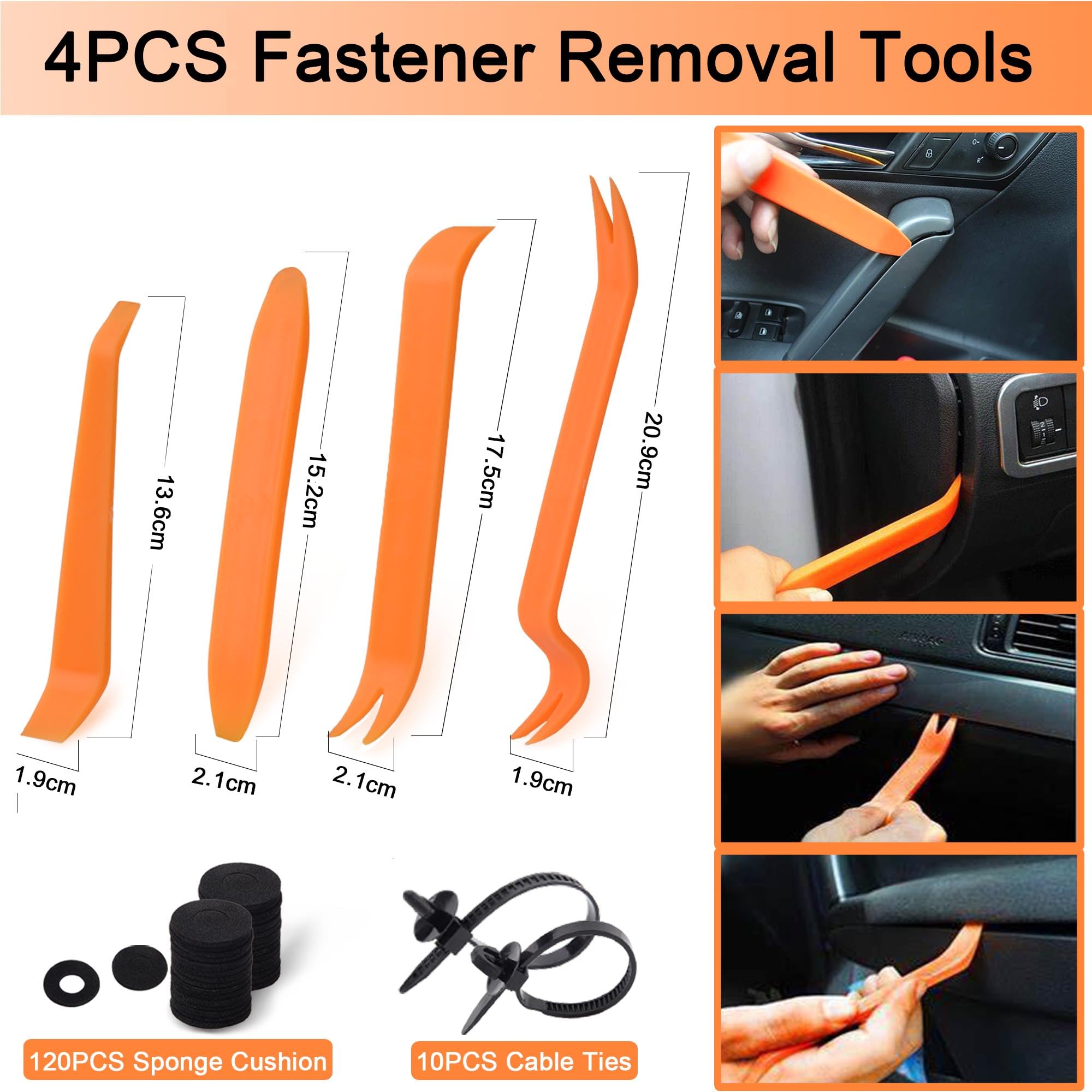 Car Retainer Clips 1345PCS Car Push Retainer Clips Car Plastic Door Panel Trim Clips Kit 36 Sizes Cars Body Kits Fastener Remove