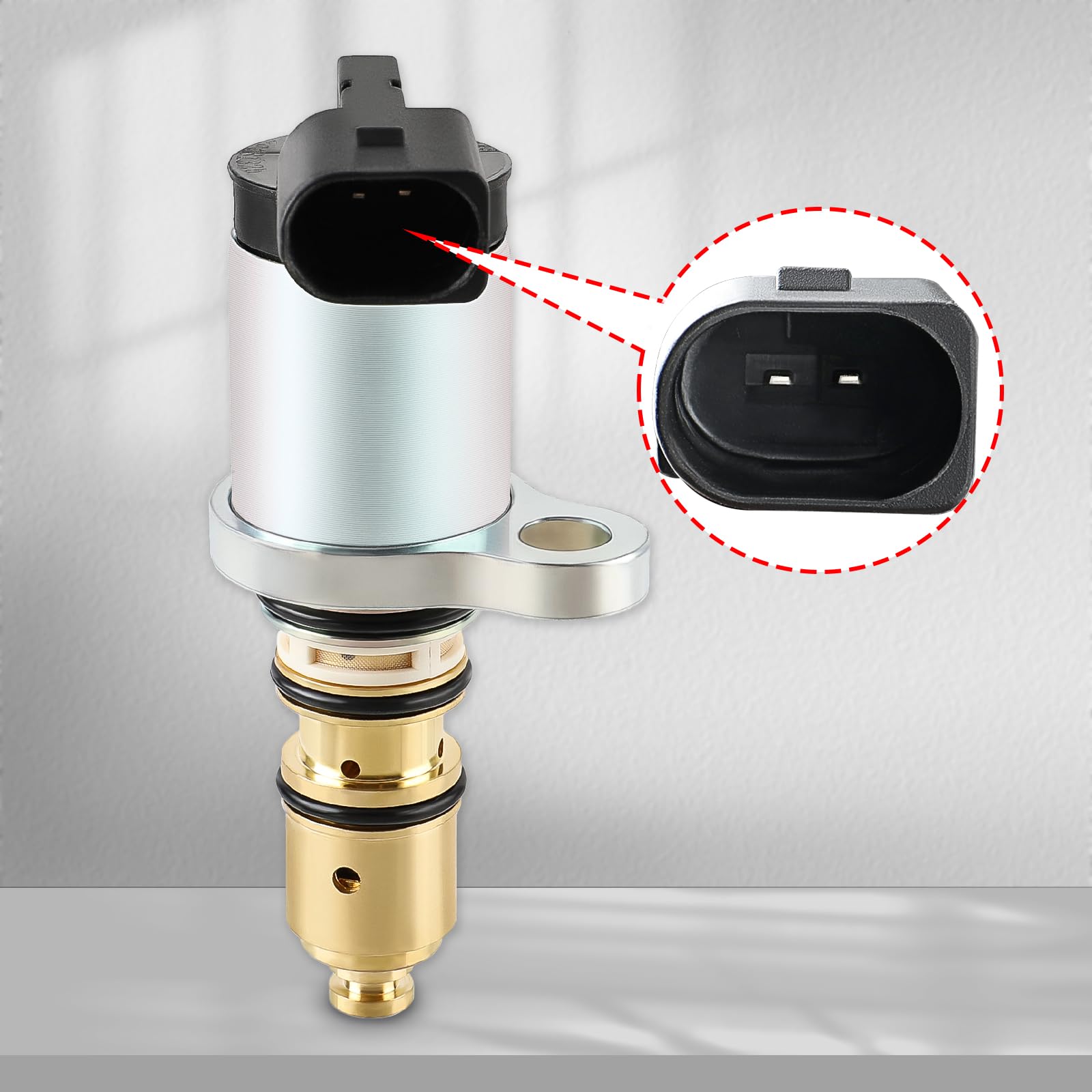 Autokay 1K820859F Ac Compressor Control Solenoid Valve Fits For Vw Audi Volkswagen Sanden Pxe13