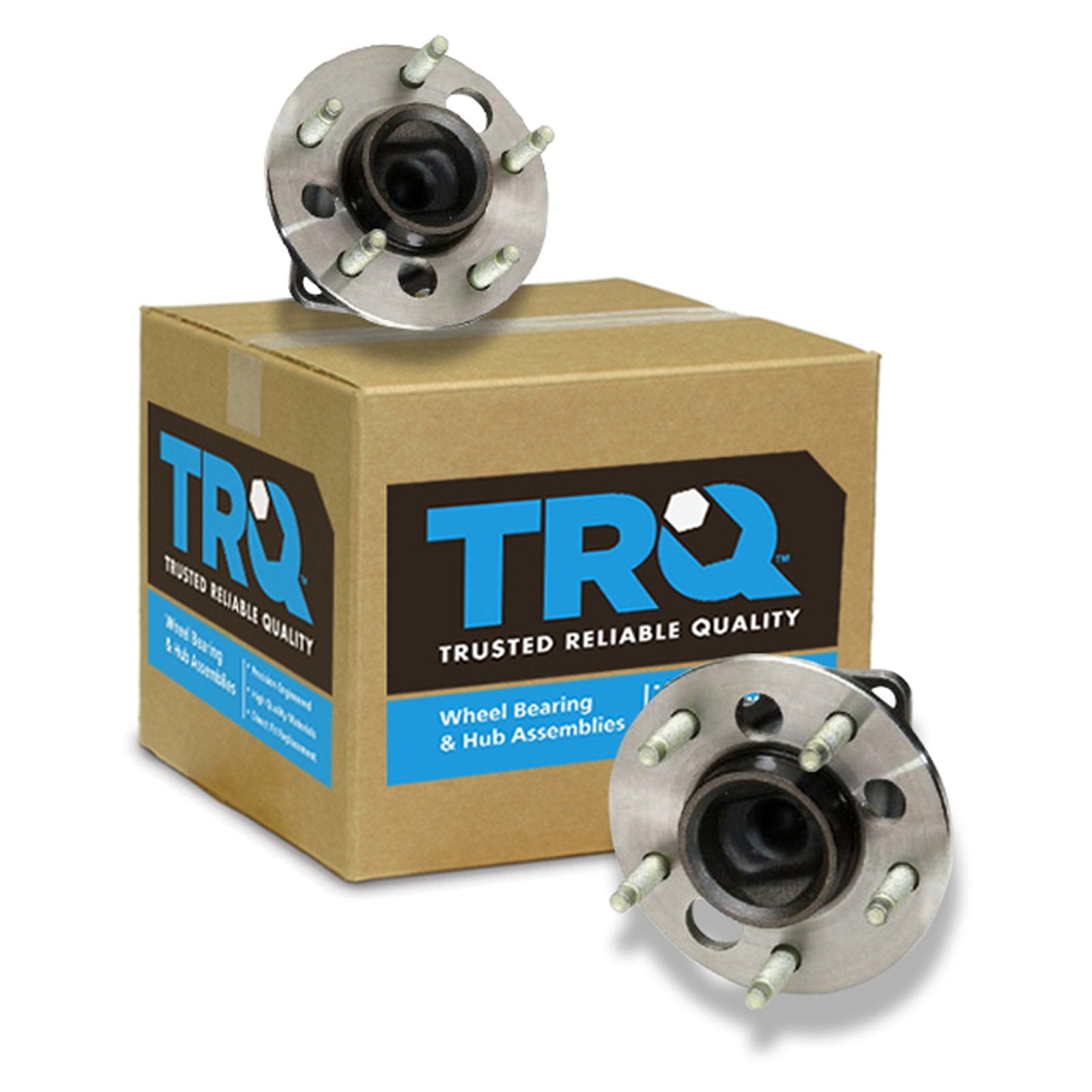 Trq Non-Abs Rear Wheel Hub & Bearing Pair Set For Chevy Pontiac Buick