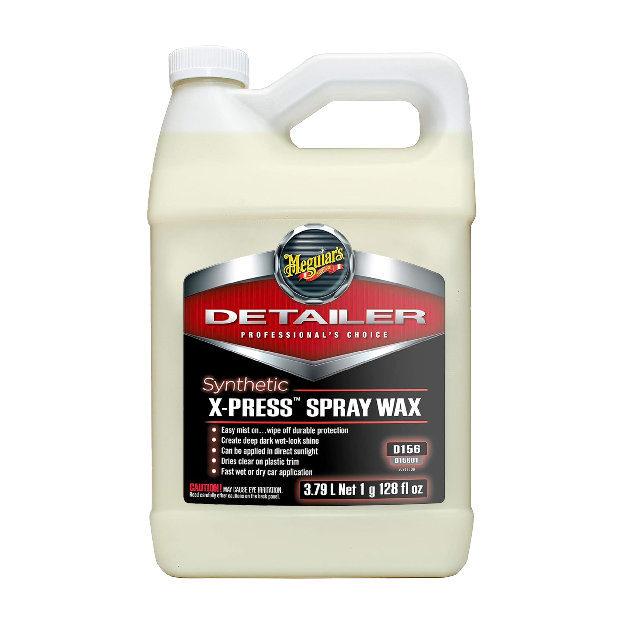 Meguiar's D15601 Synthetic X-Press Spray Wax - 1 Gallon Container (Packaging May Vary)