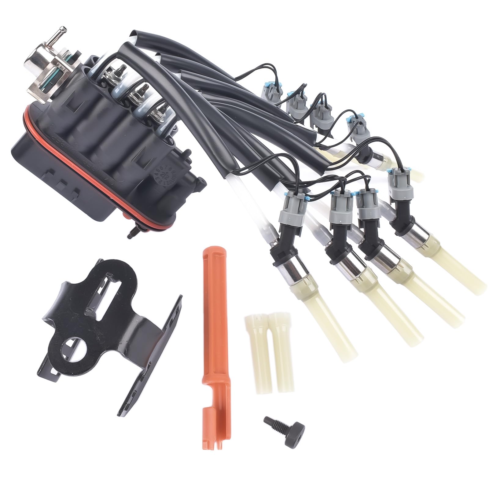 TEKKOAUTO FJ504 Spider Fuel Injector Kit Compatible with GMC Chevy Express 5.0L Pickup Cadillac Escalade 5.7l V8 25340347 171141