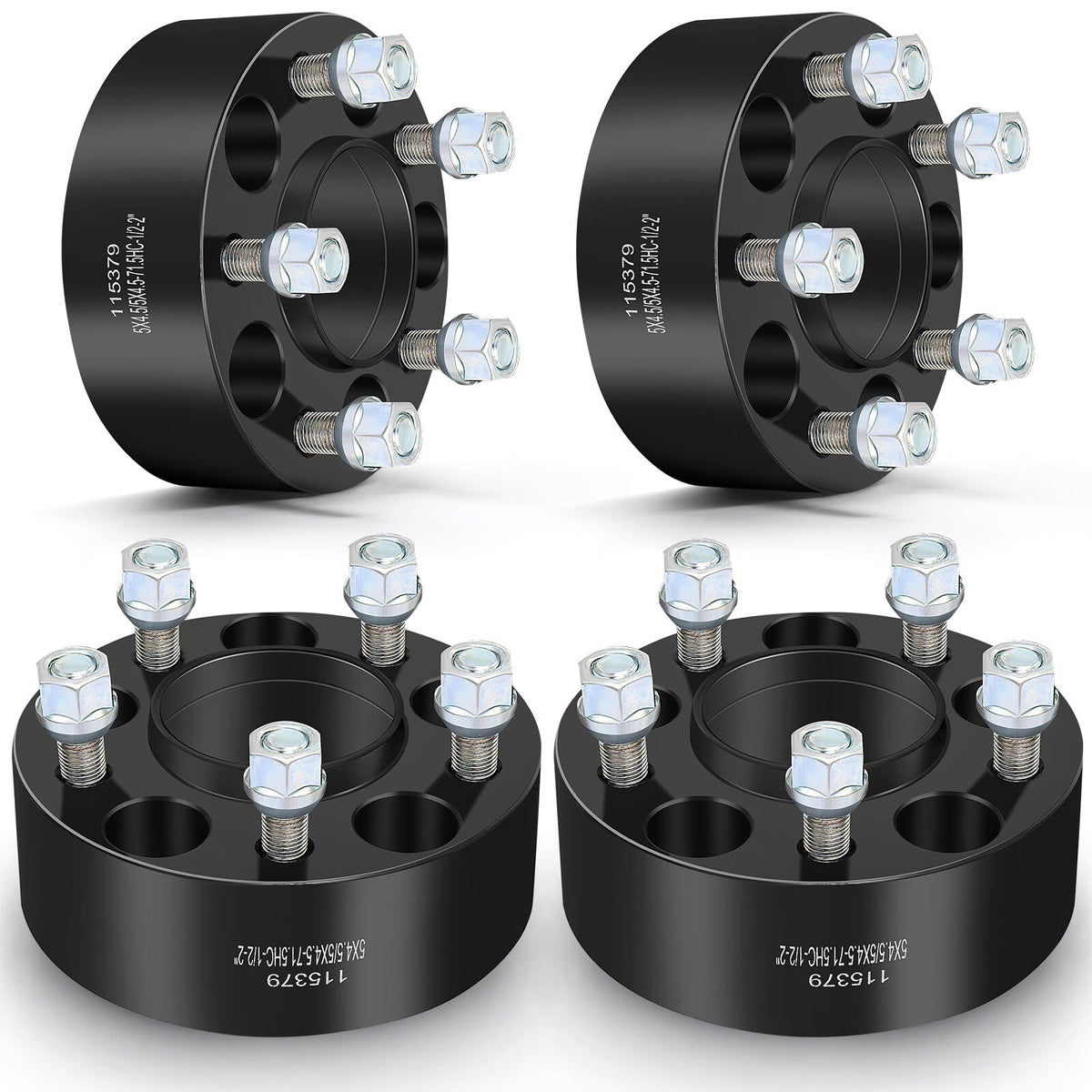 ECCPP 4PCS 5 Lug Wheel Spacers Hubcentric 5x114.3mm 2 inch 5x114.3 5x4.5 fit for 1980-2006 for Jeep Wrangler (YJ, TJ) 2002-2012 