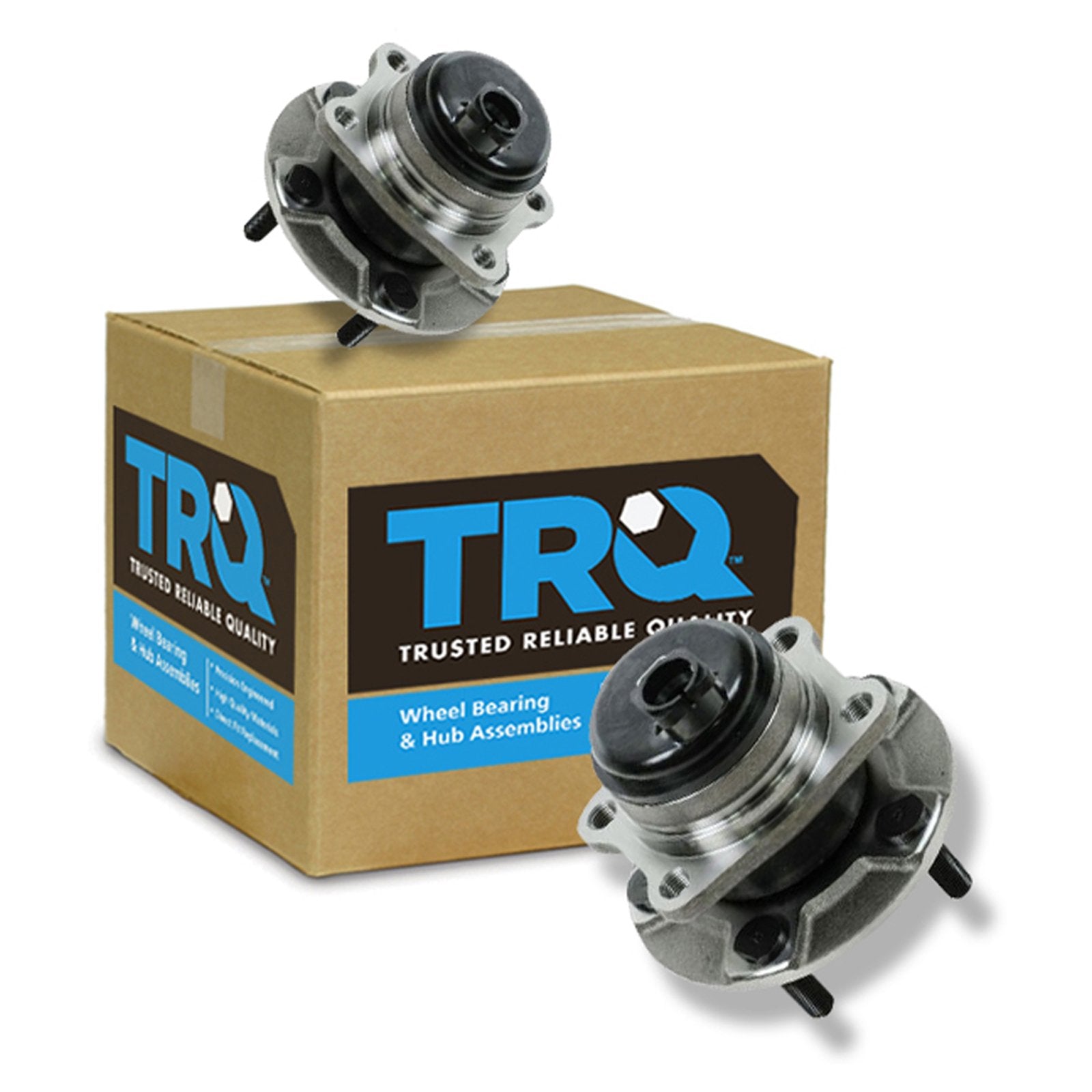 Trq Rear Wheel Hub Bearings Assembly Set Driver & Passenger Side Compatible With 2001-2007 Chrysler Town & Country 2001-2003 Voy