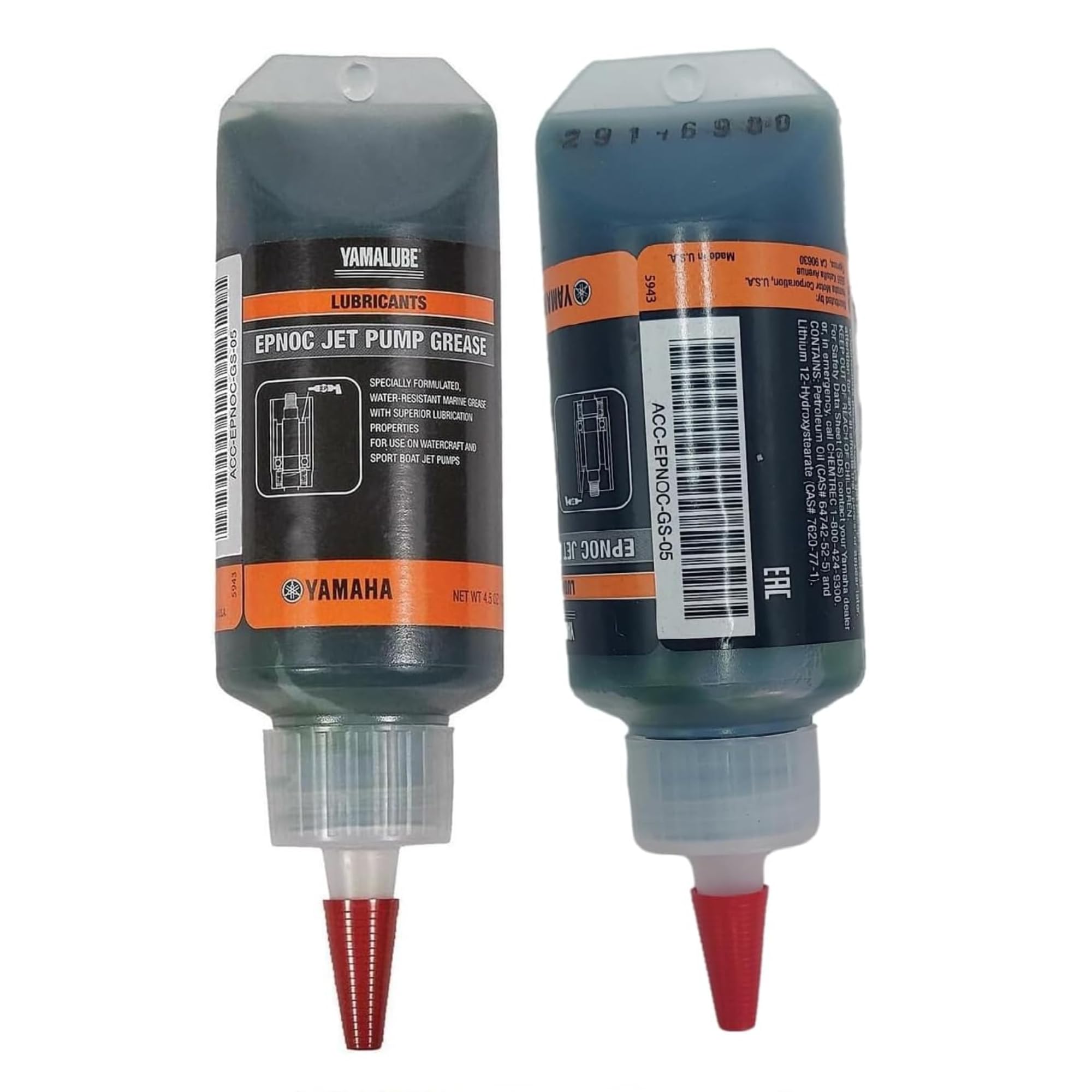 Yamaha Original OEM Yamalube ACC-EPNOC-GS-05 Jet Pump Grease for Watercraft and Boat impeller Ducts (2) 4.5 Ounce Tubes