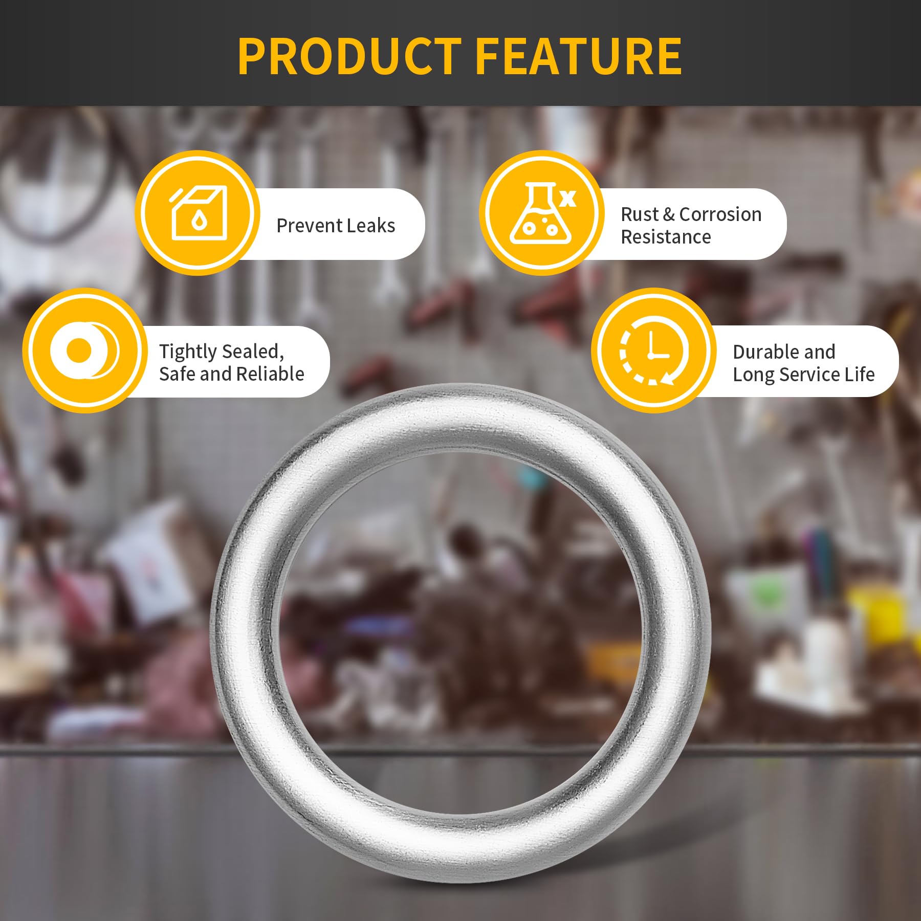 luxlead 15 PCS Engine Oil Drain Plug Crush Washer Seal Ring Aluminum Gaskets Compatible with Jetta Passat Tiguan Golf CC Audi A3