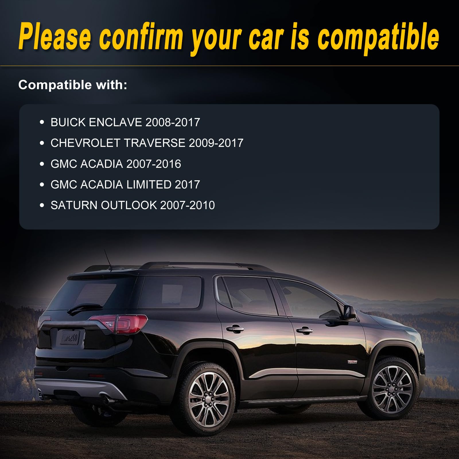 L-Sijin-L Alternator Compatible With 2009-2017 Traverse 2008-2017 Enclave 2007-2012 Acadia 3.6L V6 Replace For 1042106160 11252N