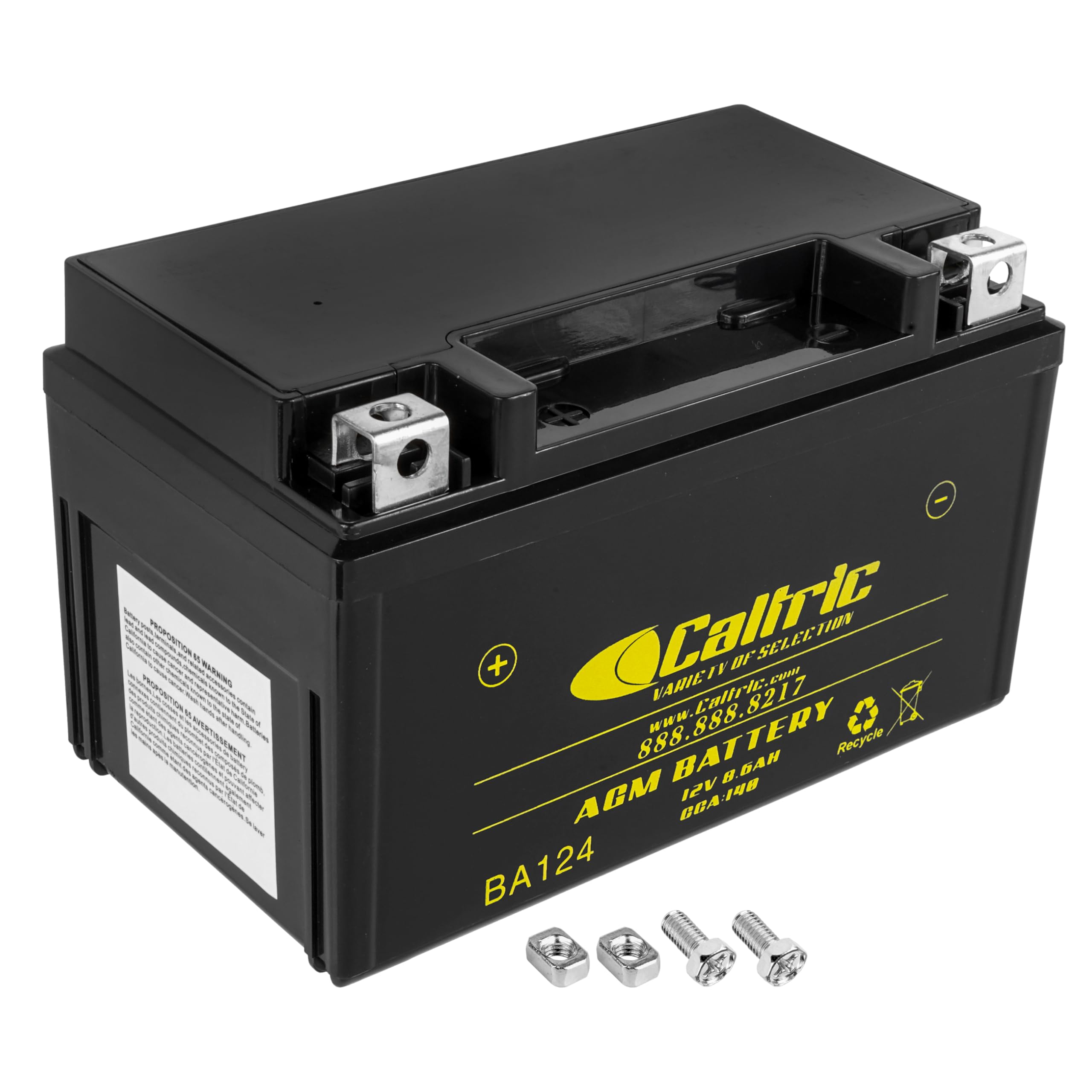 Caltric Agm Battery Compatible with Yamaha Raptor 350 Yfm350R Yfm-350R Se 2004-2013