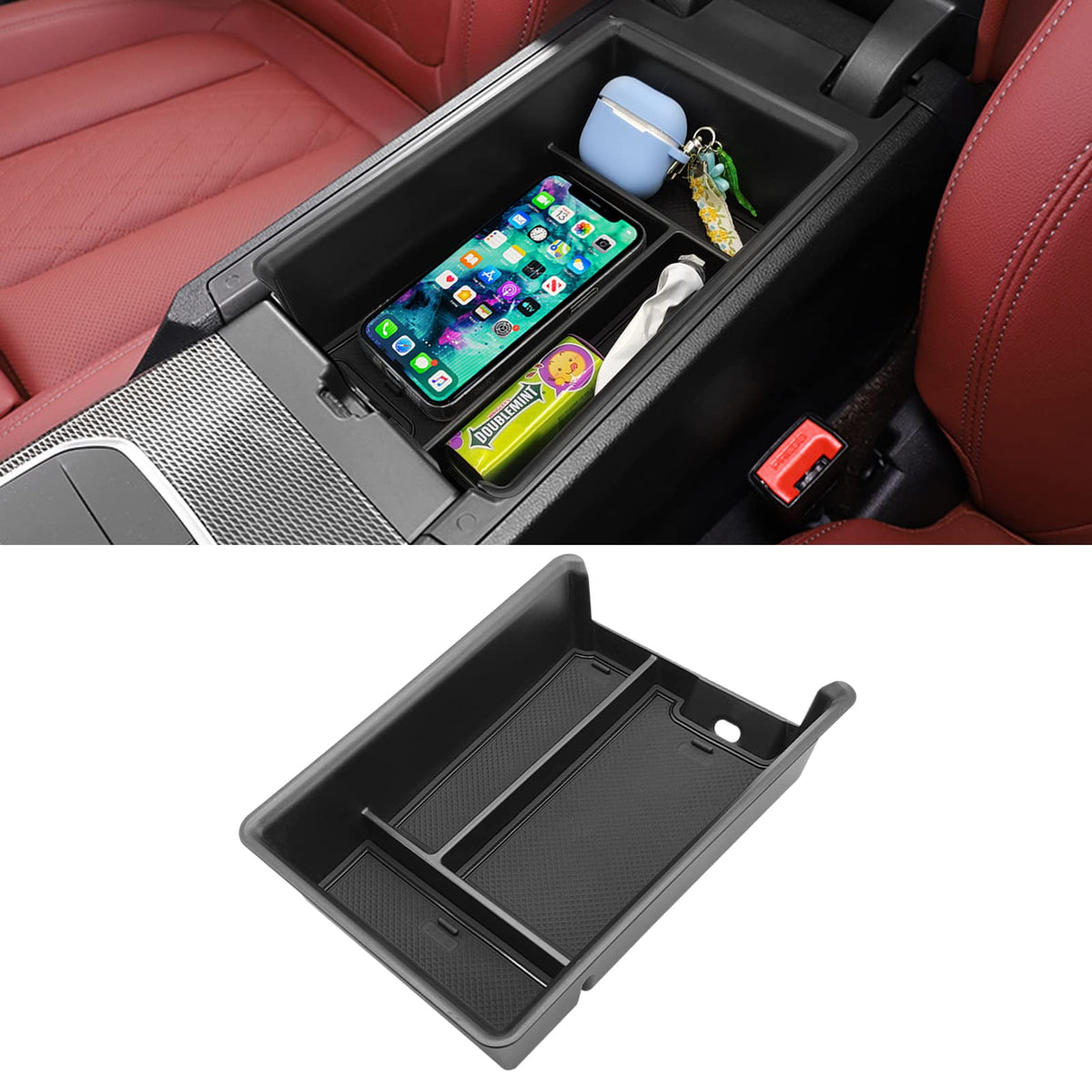 Jaronx Compatible With Bmw Center Console Organizer For 3 Series G20 2019-2024/4 WBCARB0BJQ21BBT