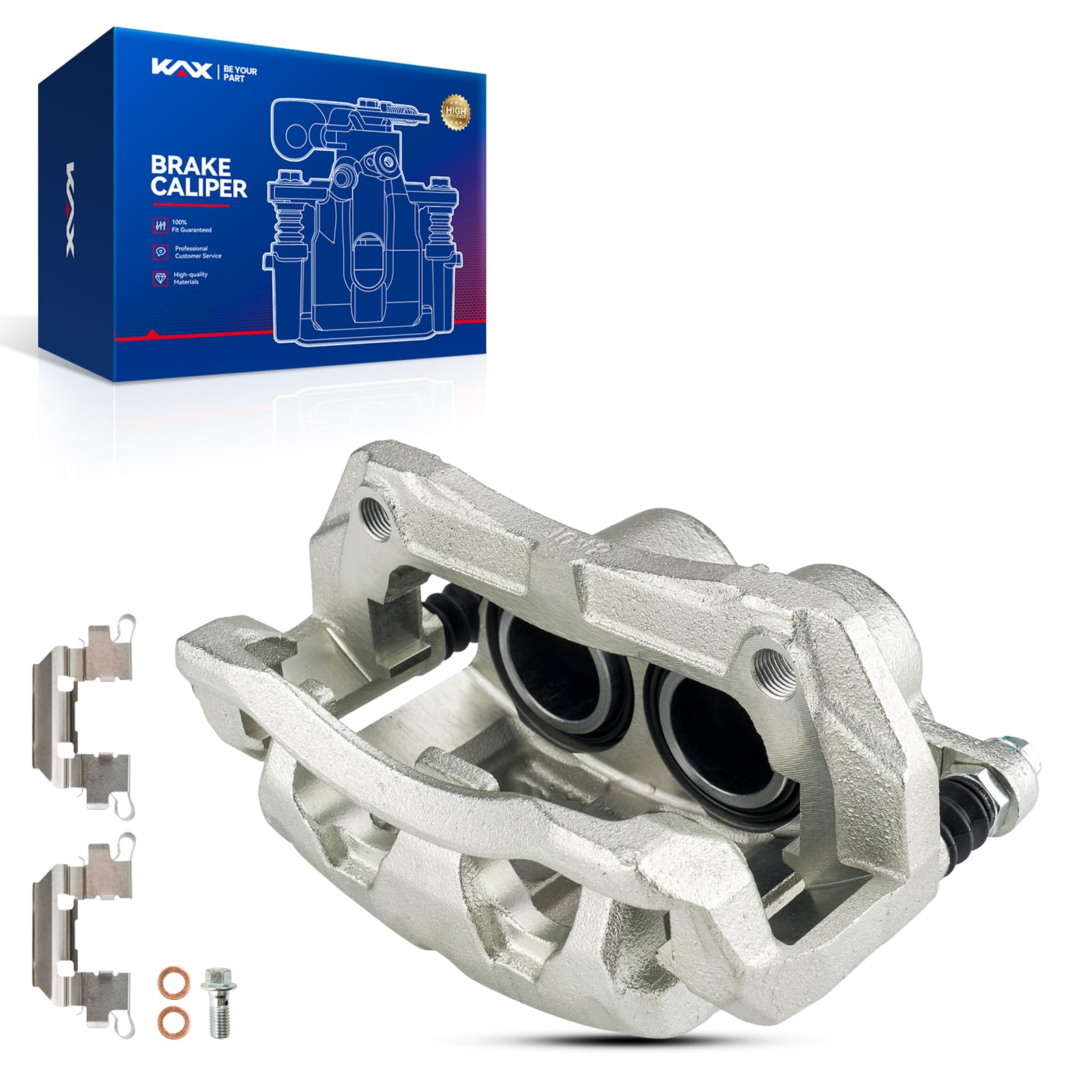 Kax Disc Brake Caliper Assembly With Bracket Compatible With Honda Cr-V 2007-2016, Odyssey 2005-2010, Crosstour 2012-2015, Accor
