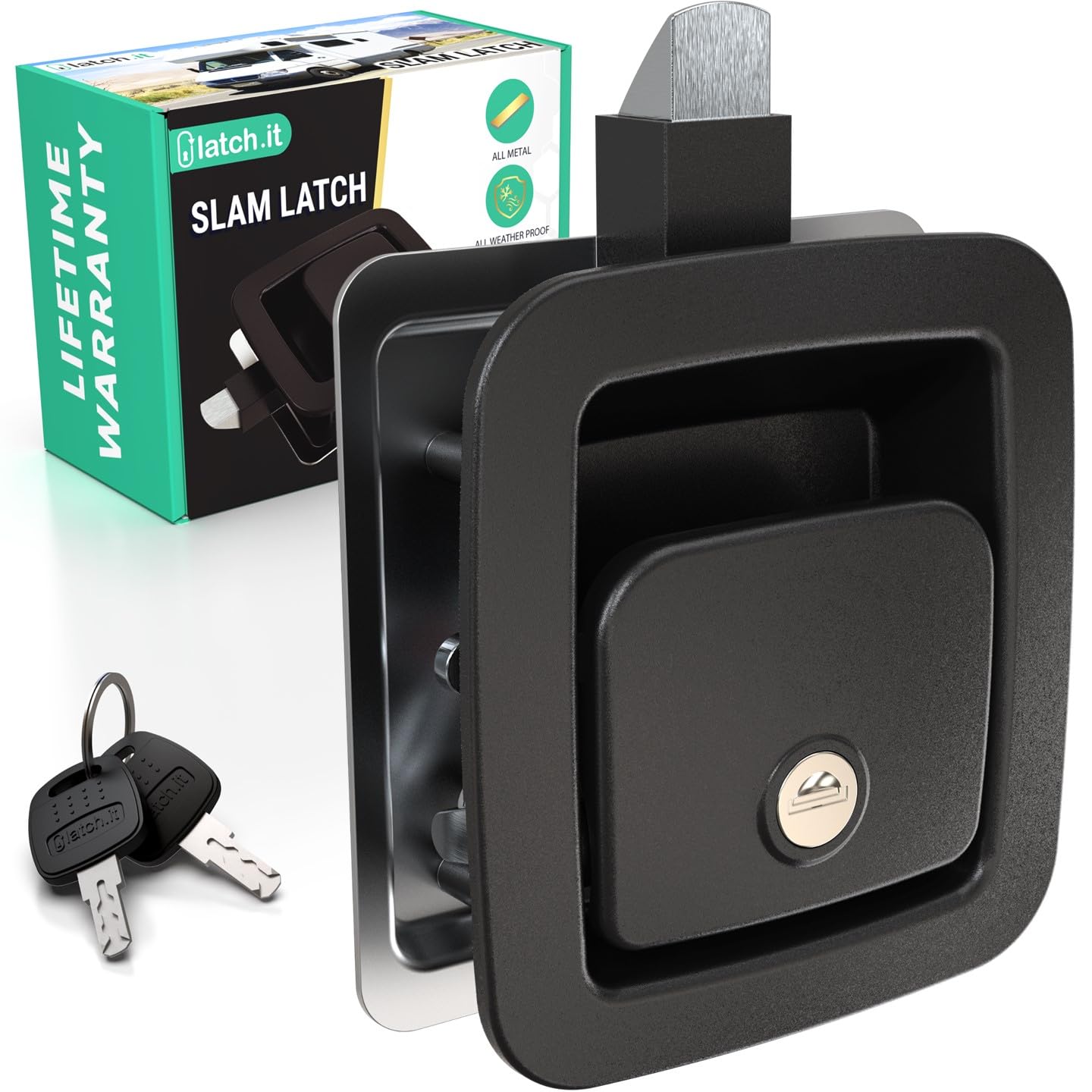 Latch.It Rv Slam Latch | All Metal Rv Storage Locks | Will Not Replace Bp-22 Or Offset Latches | Rv Compartment Locks | Rv Stora