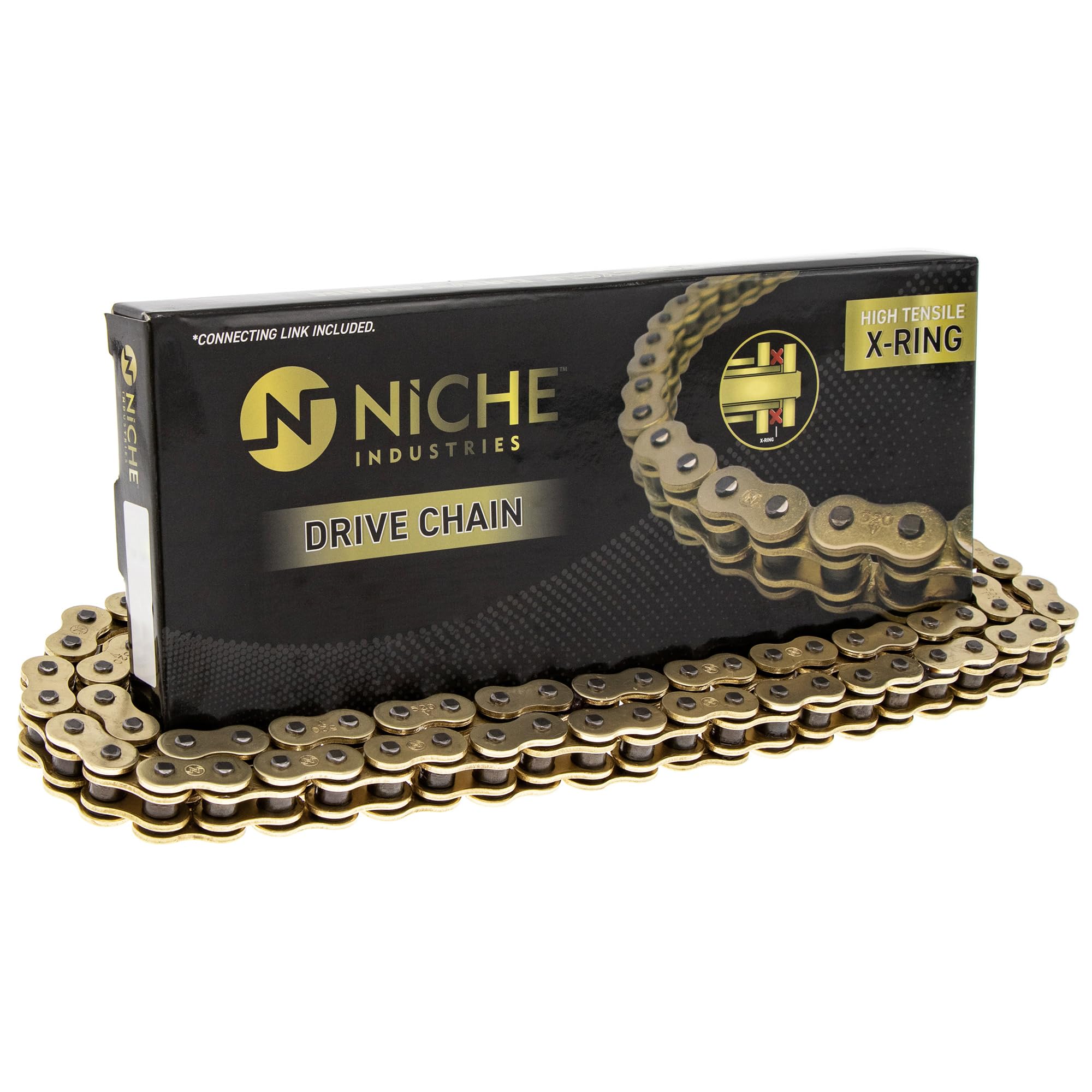 Niche Gold 520 X-Ring Chain 108 Links With Connecting Master Link