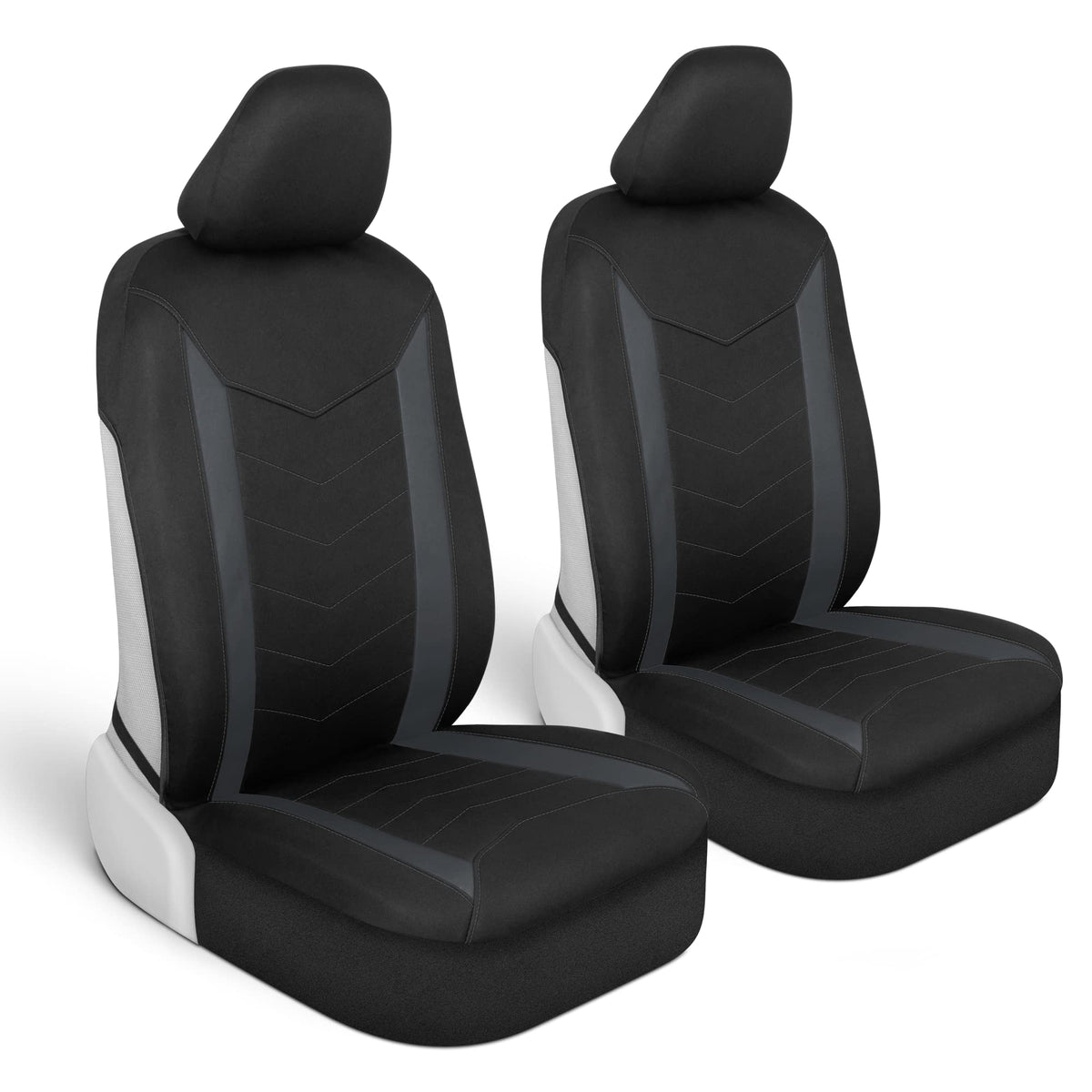 Motor Trend Spillguard Seat Covers For Cars Trucks Suv - Charcoal Seat Covers With Waterproof Neoprene Lining, Automotive Car Se