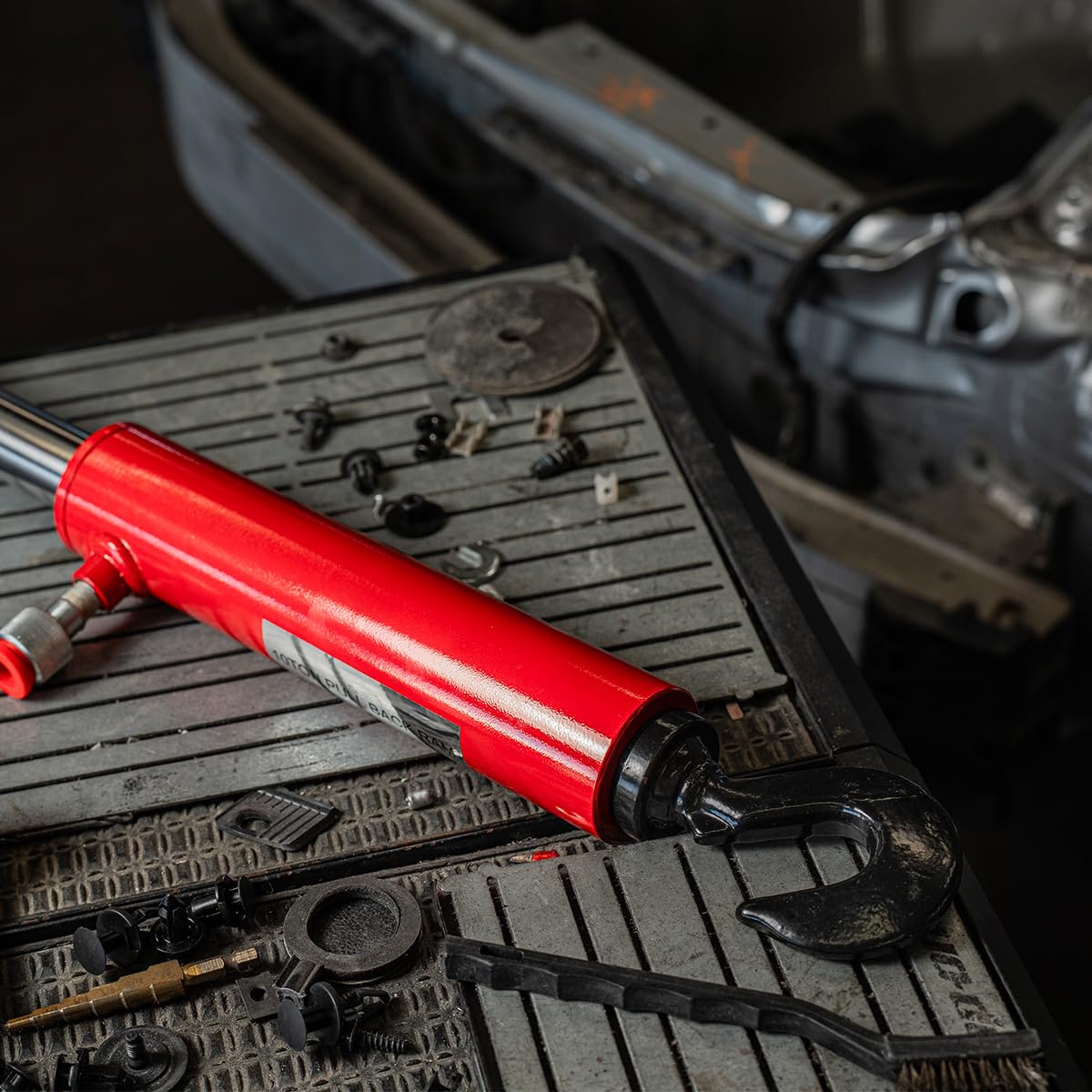 Xtremepowerus 26' Long 10 Ton Hydraulic Pull Back Ram For Porta Power Body Shop Frame Tools