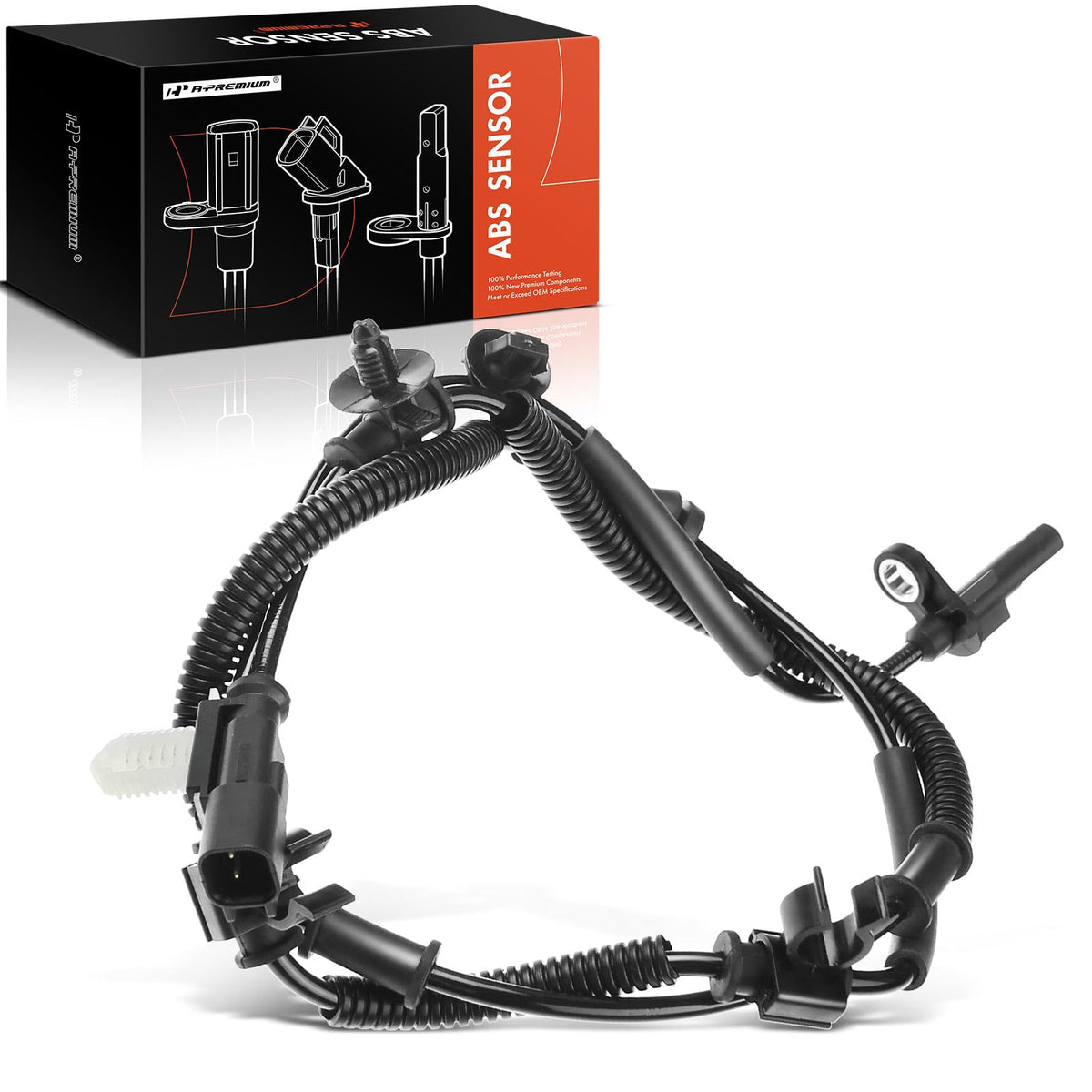 A-Premium ABS Wheel Speed Sensor Compatible with Ford Models - For F-150 2011-2014, Expedition 2013 - Rear Left Driver Side, Rep