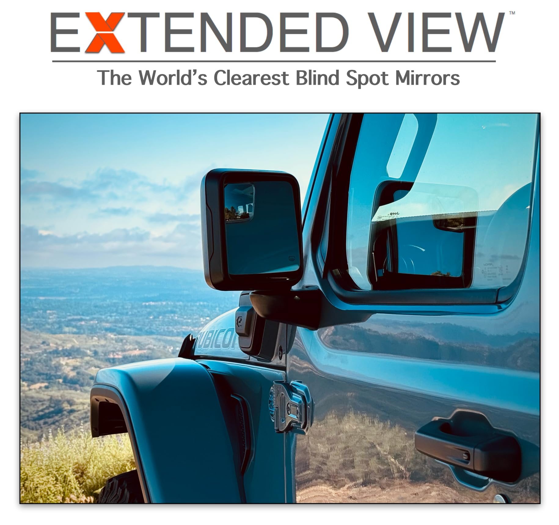 Custom Blind Spot Mirrors- Compatible With 2020-Present Jeep Gladiator | Blind Spot Mirrors Compatible With Jeep Gladiator Jt| N