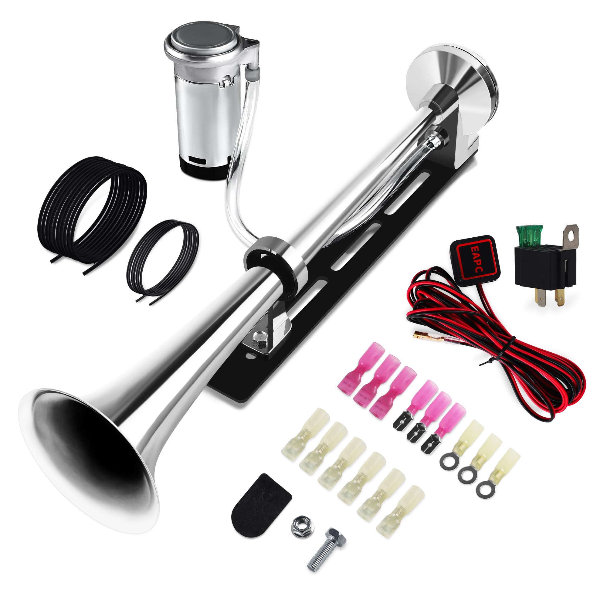 Carfka Air Train Horn Kit For Truck Car With Air Compressor, Super Loud 150Db 12V Electric Trains Horns For Vehicles, Trumpet Ai