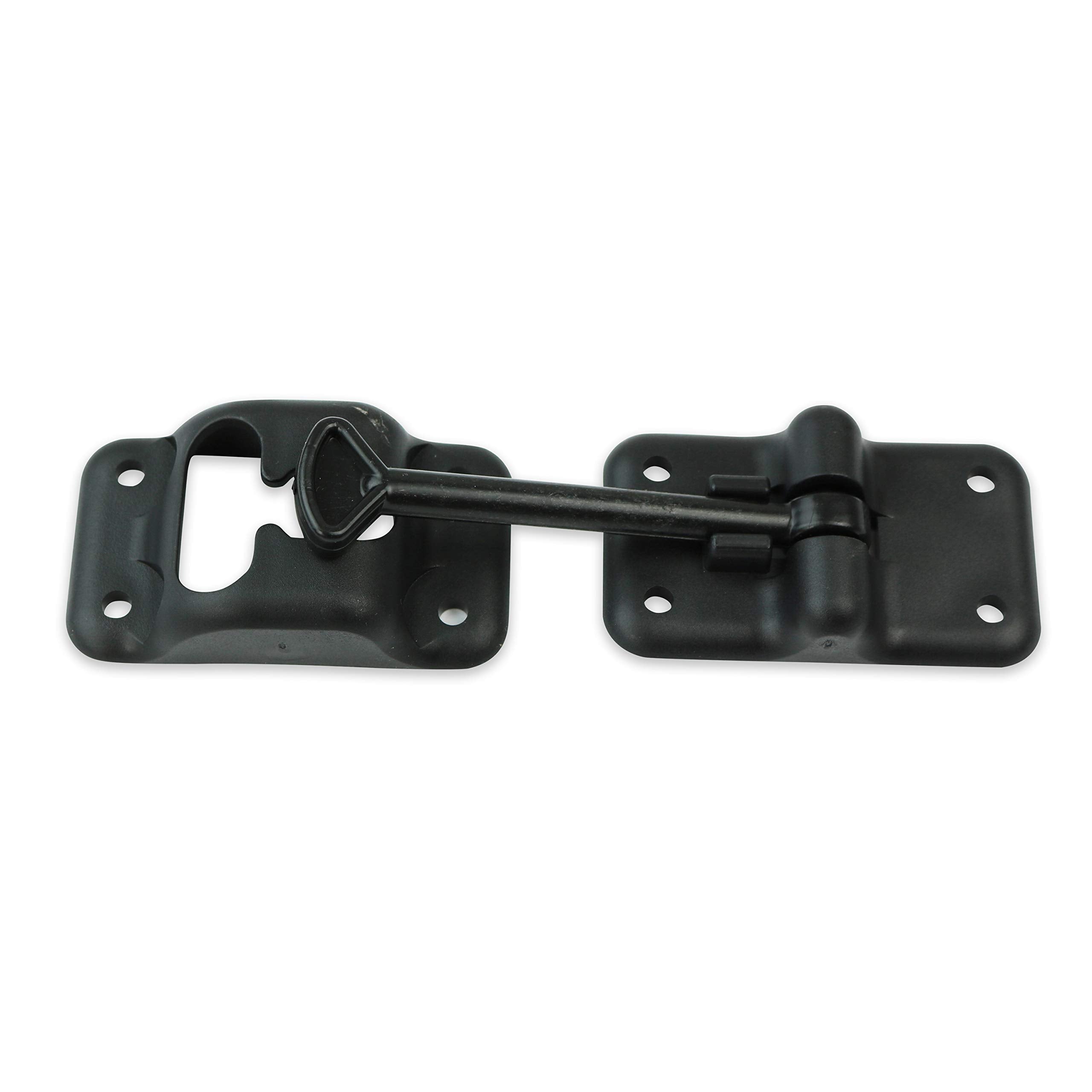 Leisure Coachworks 4-Pack Black RV T-Style Door Holder Catch 4 for Latch Holder Camper Trailer Cargo Hatch (Black, 4 4-Pack)