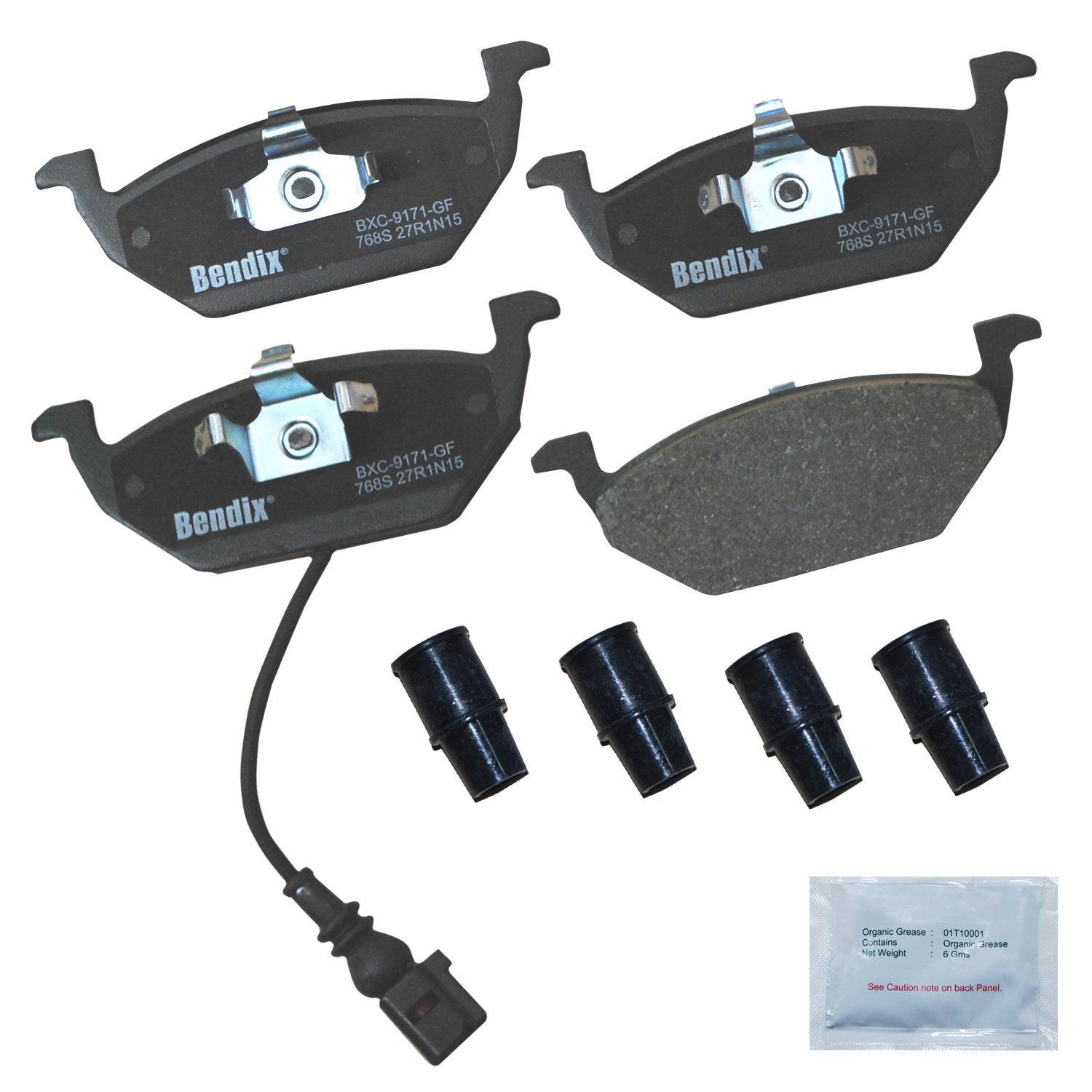 Bendix Priority1 Cfc768S Ceramic Front Brake Pads For Select Models Audi A3, Seat Leon, Toledo, Volkswagen Beetle, Bora, Caddy, 