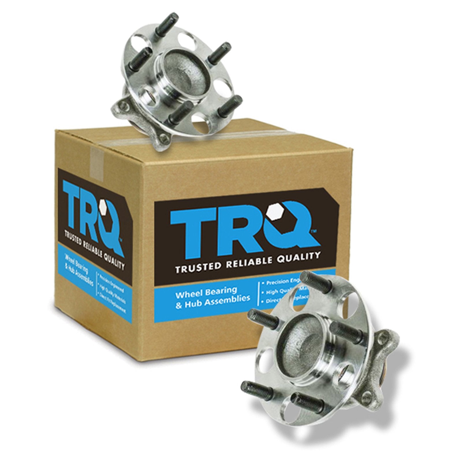 Trq Rear Wheel Hub Bearings Assembly Set Compatible With 2006-2011 Honda Civic