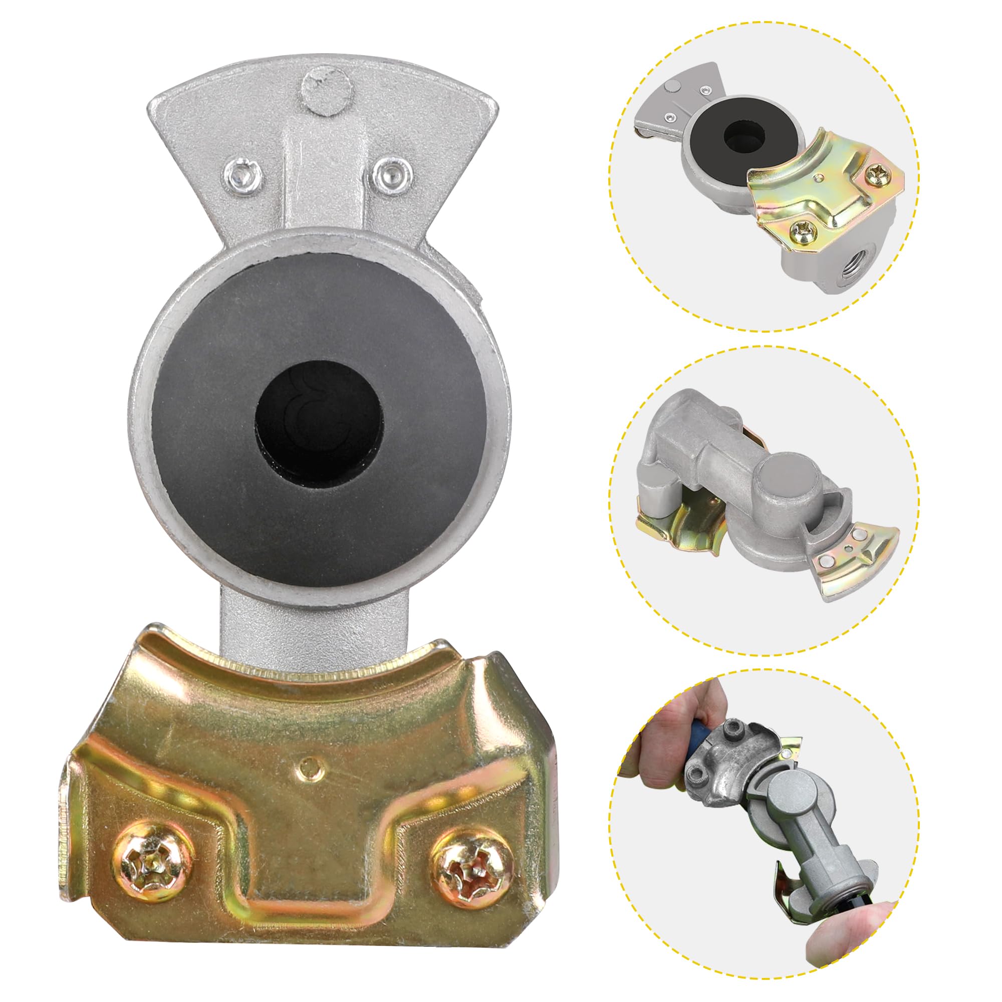 Wynnsky Truck Inflator Kit, 3/8''50Ft Hybrid Air Hose With 1/4''Mnpt Endings, Universal Glad Hand&Chuck