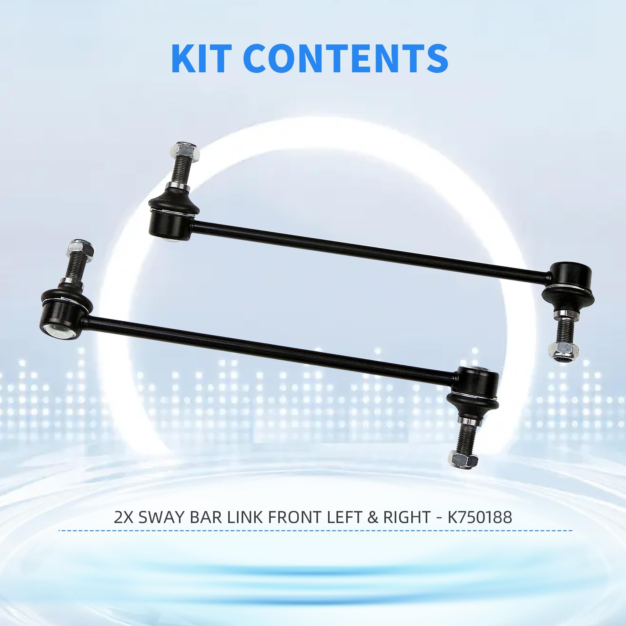 Rockplanet Sway Bar Link Front, Automotive Replacement Sway Bar Link Kits Compatible with Saturn Vue, Chevy Captiva Equinox, Suz