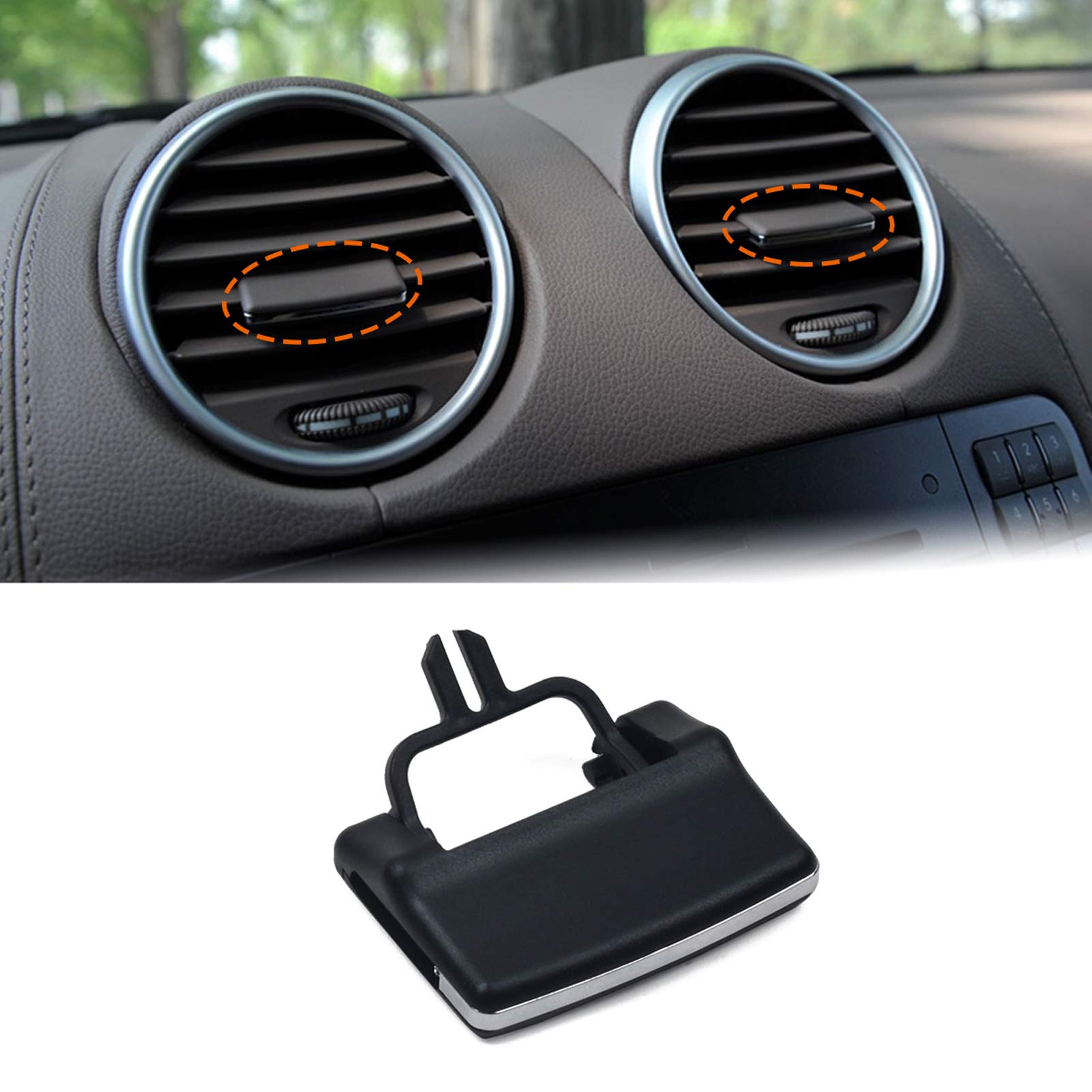 Moonlinks Compatible With Mercedes Benz Front Center/Left/Right Air Vent Clips Outlet Tabs, Ac Vent Adjustment Buckle Repair For