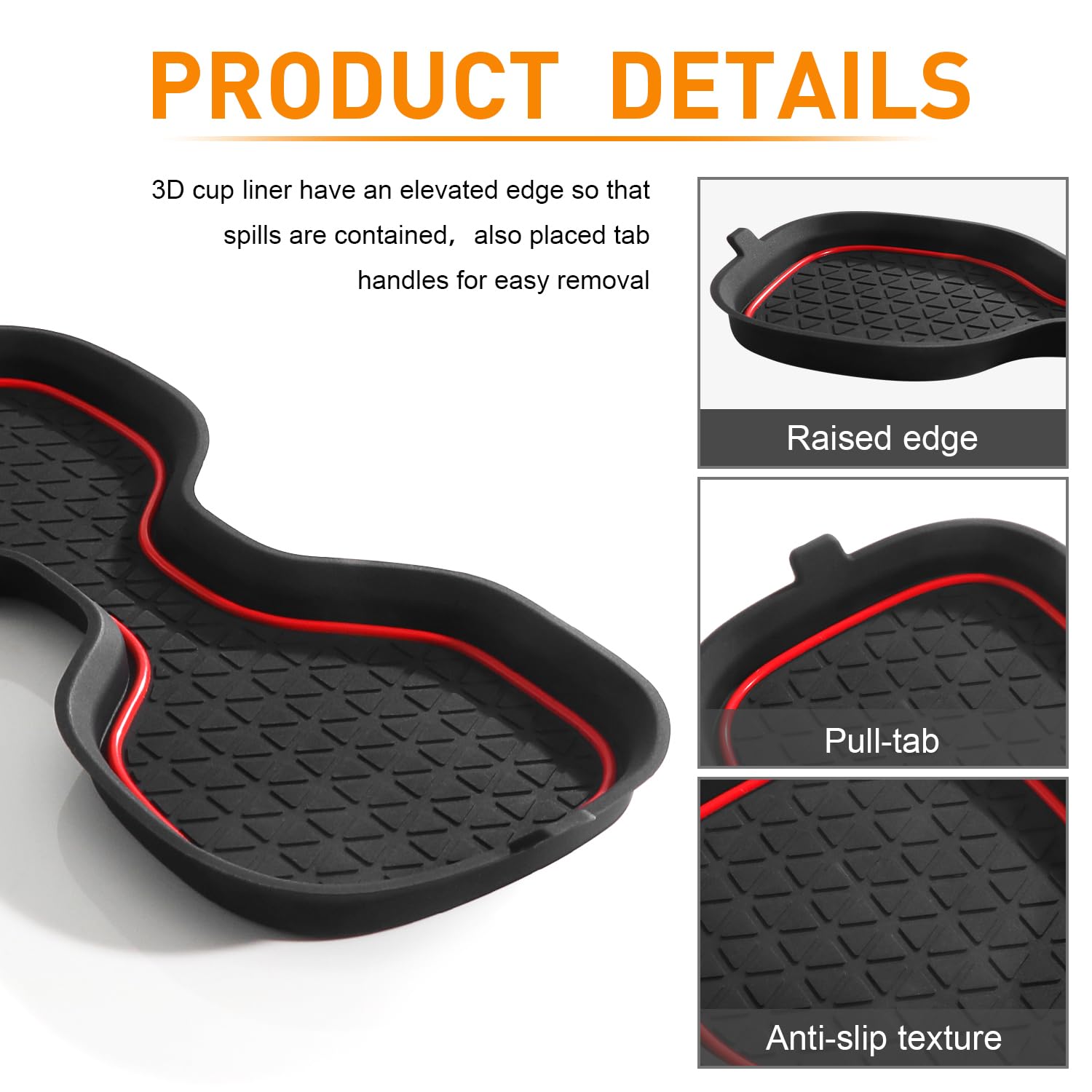 Kentuto 3D Cup Holder For Honda Crv Accessories 2023 2024 2025 Center Console Liner Inserts Silicone Anti-Dust Coaster Mat Pad I