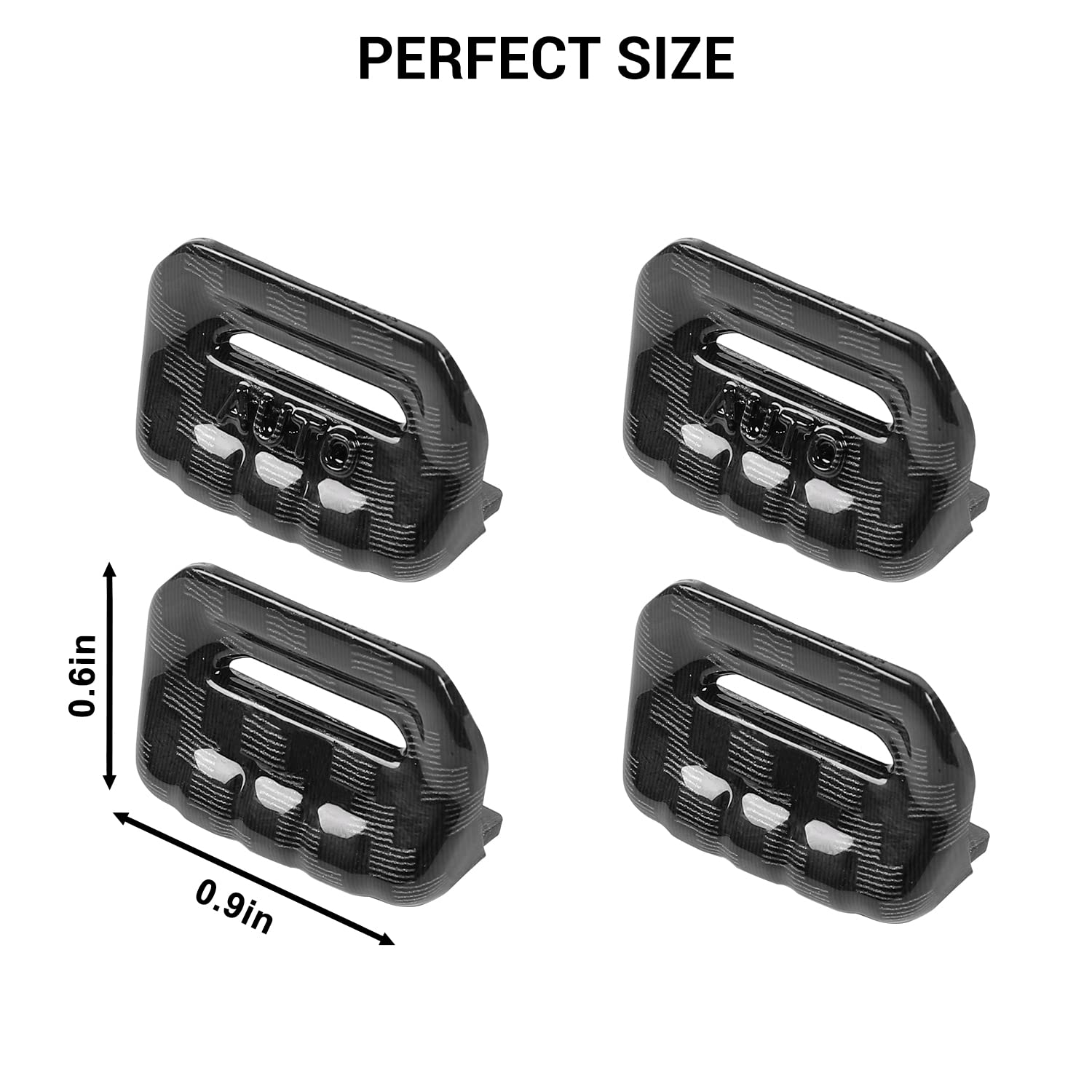 Jimen Compatible with Jeep Wrangler JL JLU 2018-2023 and Jeep Gladiator JT 2020-2023, 4PCS Center Console Window Button Switch C