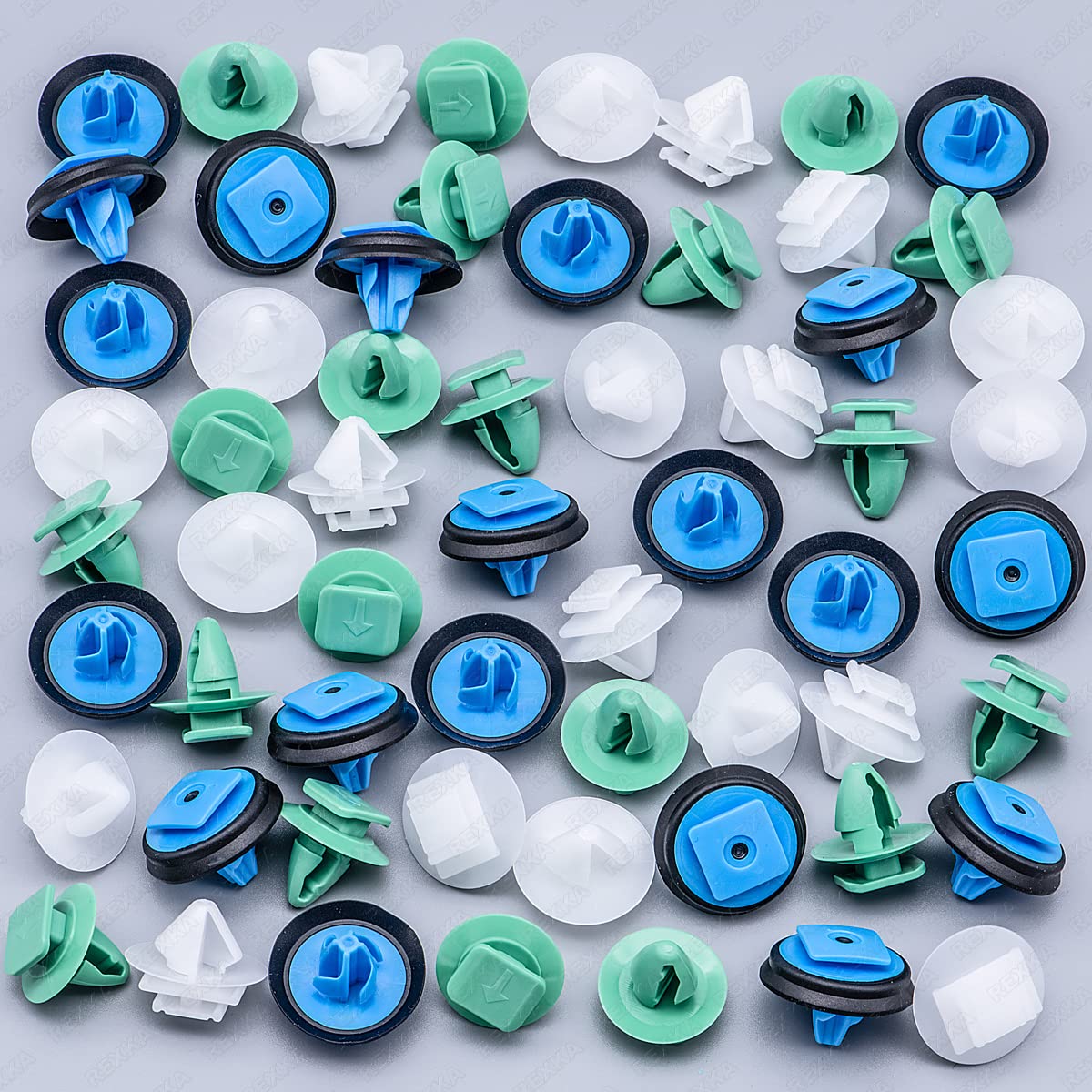 Rexka 20 Sets Fender Flare Trim Door Moulding Clips Kits For Jeep Renegade Fiat 500 5Sr17Jxwaa 68102758Aa 68241251Aa