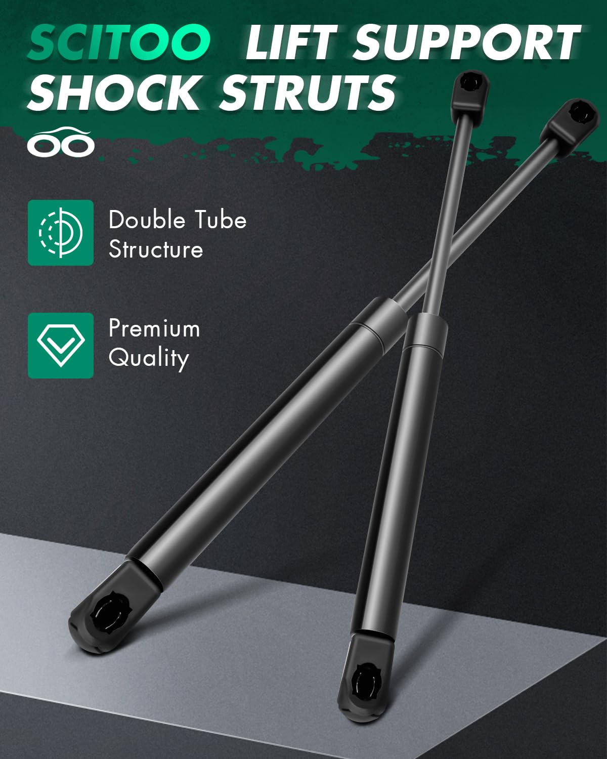 Scitoo Trunk Lift Supports Replacement Struts Gas Springs Shocks Fit For Hyundai Sonata 2.4L 2002-2005,For Hyundai Sonata 2.7L 2