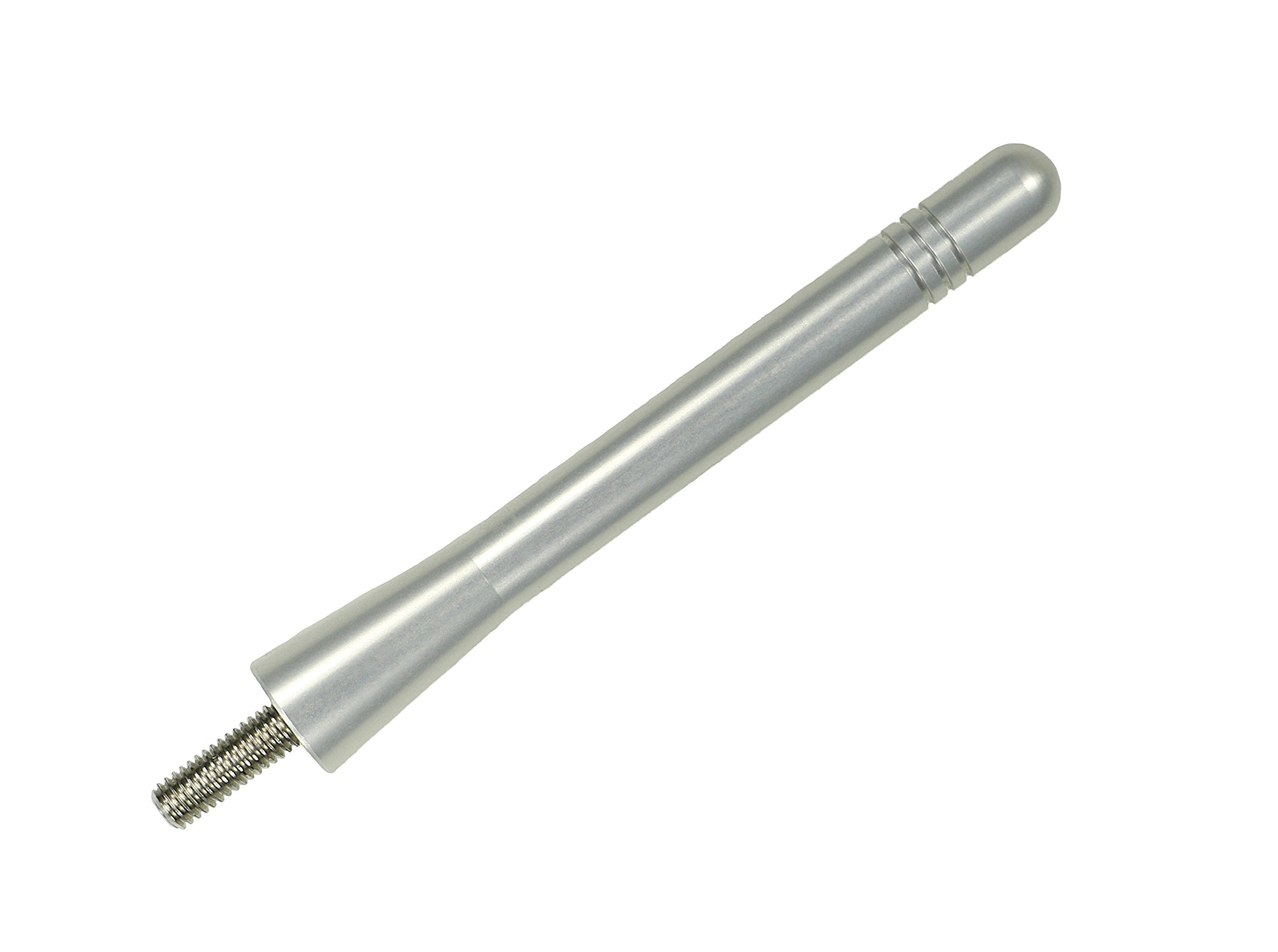 AntennaMastsRus - Made in USA - 4 Inch Silver Aluminum Antenna is Compatible with Honda Goldwing GL1800 (2001-2018)