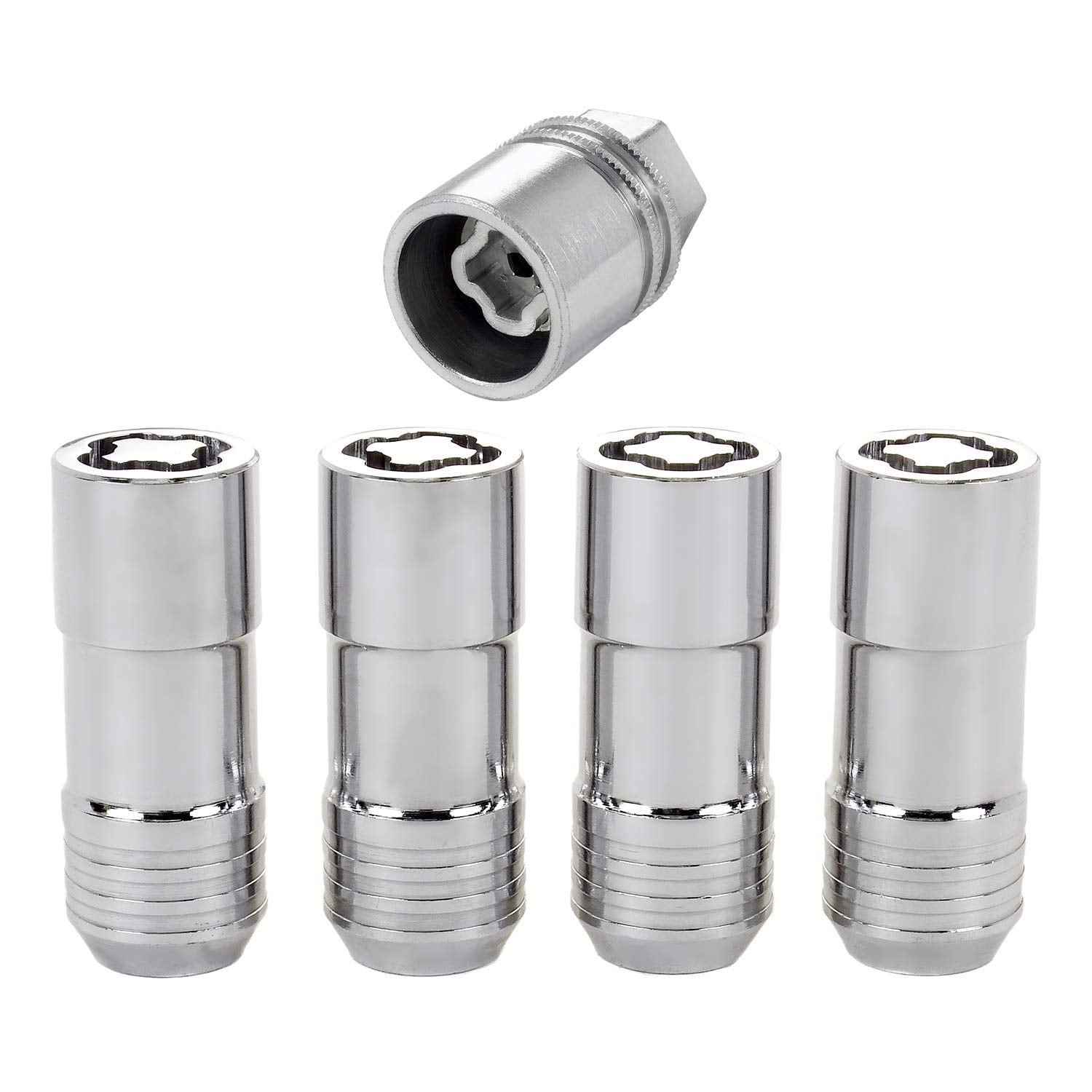 Mcgard 24205 Chrome Cone Seat Wheel Locks (M14 X 2.0 Thread Size) - Set Of 4