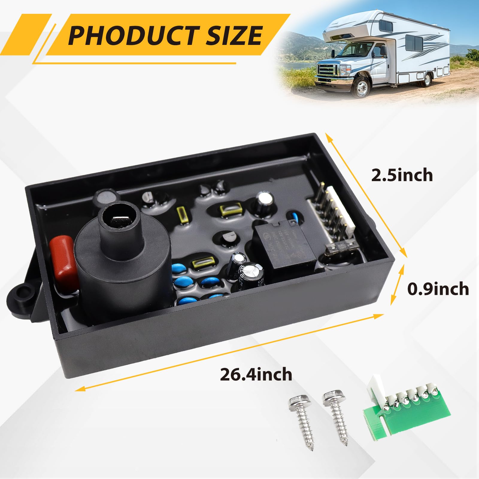 RV Water Heater Control Board Compatible with Atwood G6A-6E G6A-7E G6A-8E G10-1E GCH6-6E GC6A-7E Ignition Circuit Board Replace