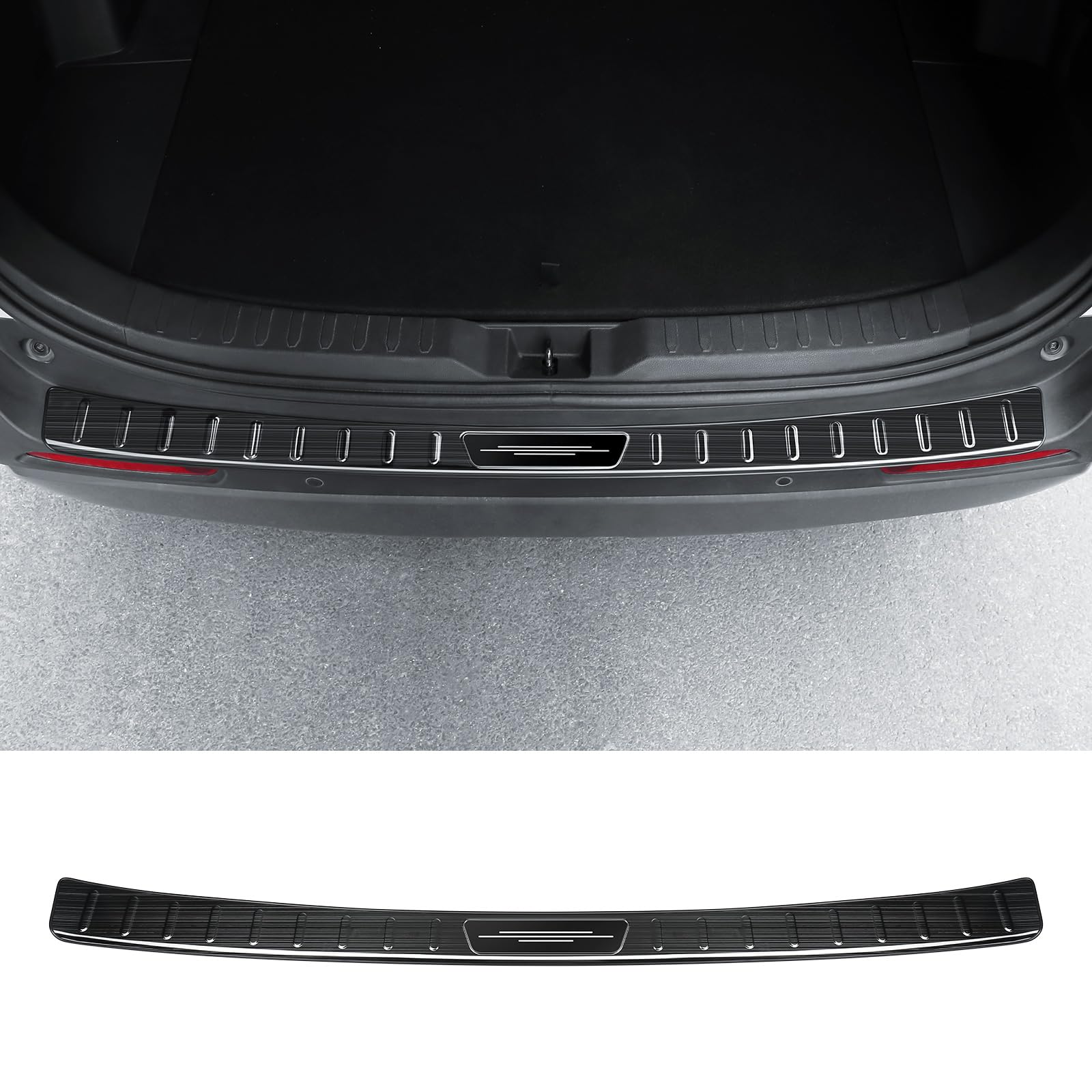 Bercicci Exterior Rear Bumper Protector for Toyota RAV4 2025 2024 2023 2022 2021 2020 2019 Hybrid, Prime (PHEV) Accessories Stai