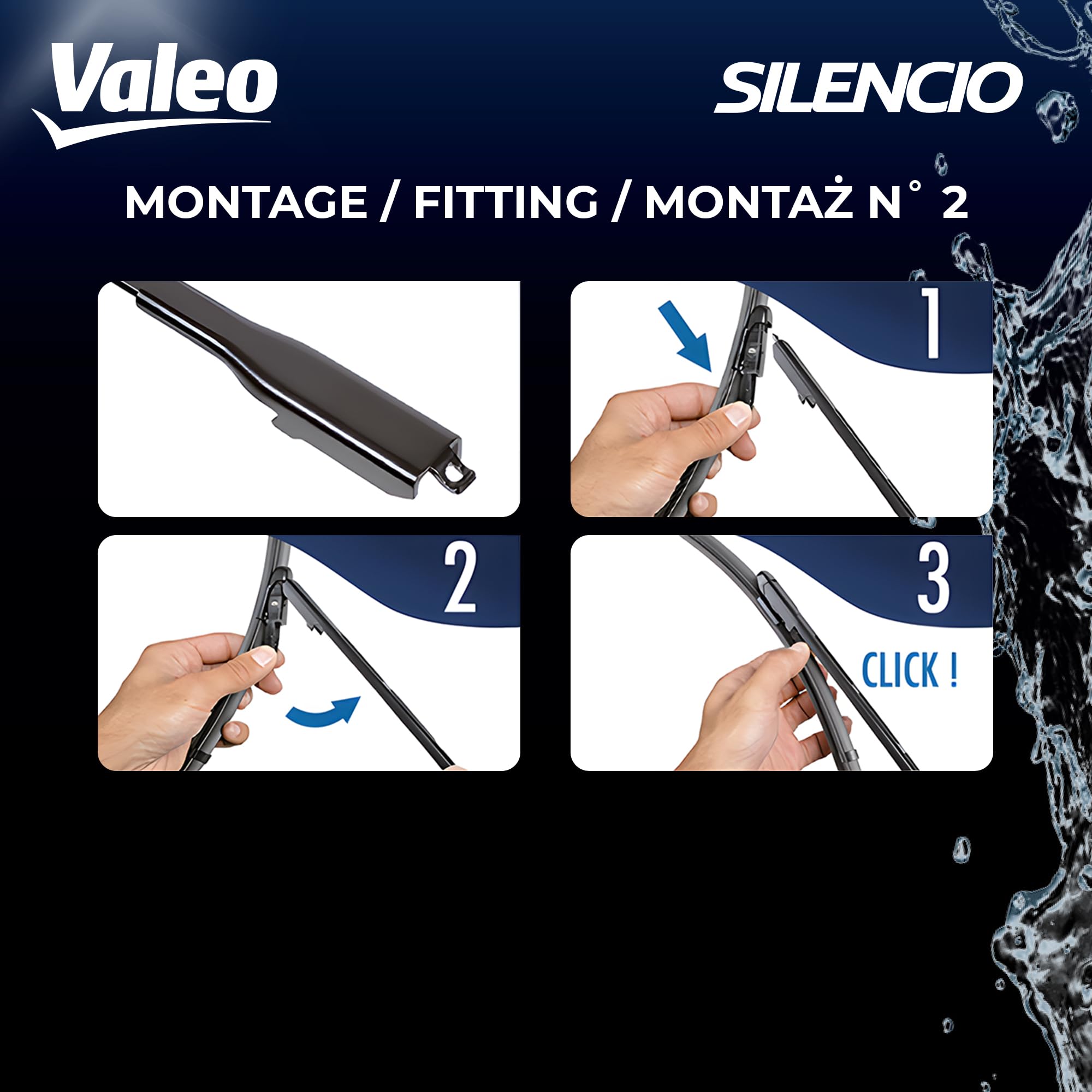 Valeo 574327 (Vm414) Silencio X-Trm Wiper Blade Set - 21''/19'' (Pack Of 2)