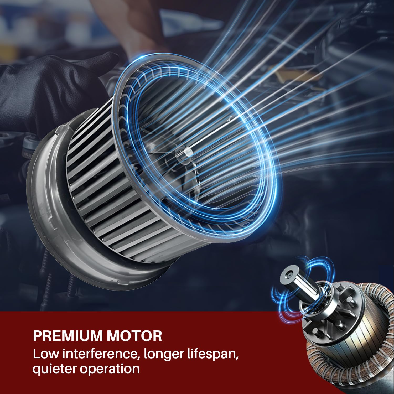 Aspligo 700253 Ac Heater Blower Motor Fan Fit For Nissan Rogue Rogue Select Sentra 27225-Et10A, 27225-Jm01B, Ni3126125, 27225Et0