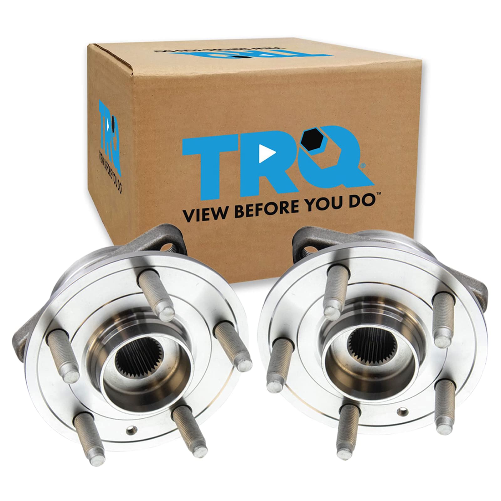 Trq Front Wheel Hub Bearings Assembly Set Compatible With 2017-2019 Chevrolet Bolt Ev 2016-2019 Cruze Volt