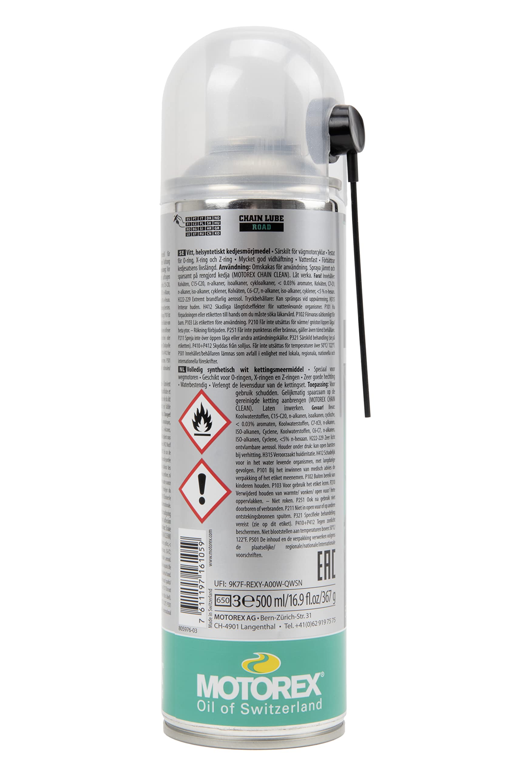 Motorex Chainlube 622 Strong Street - 500Ml. Aerosol 171-623-051